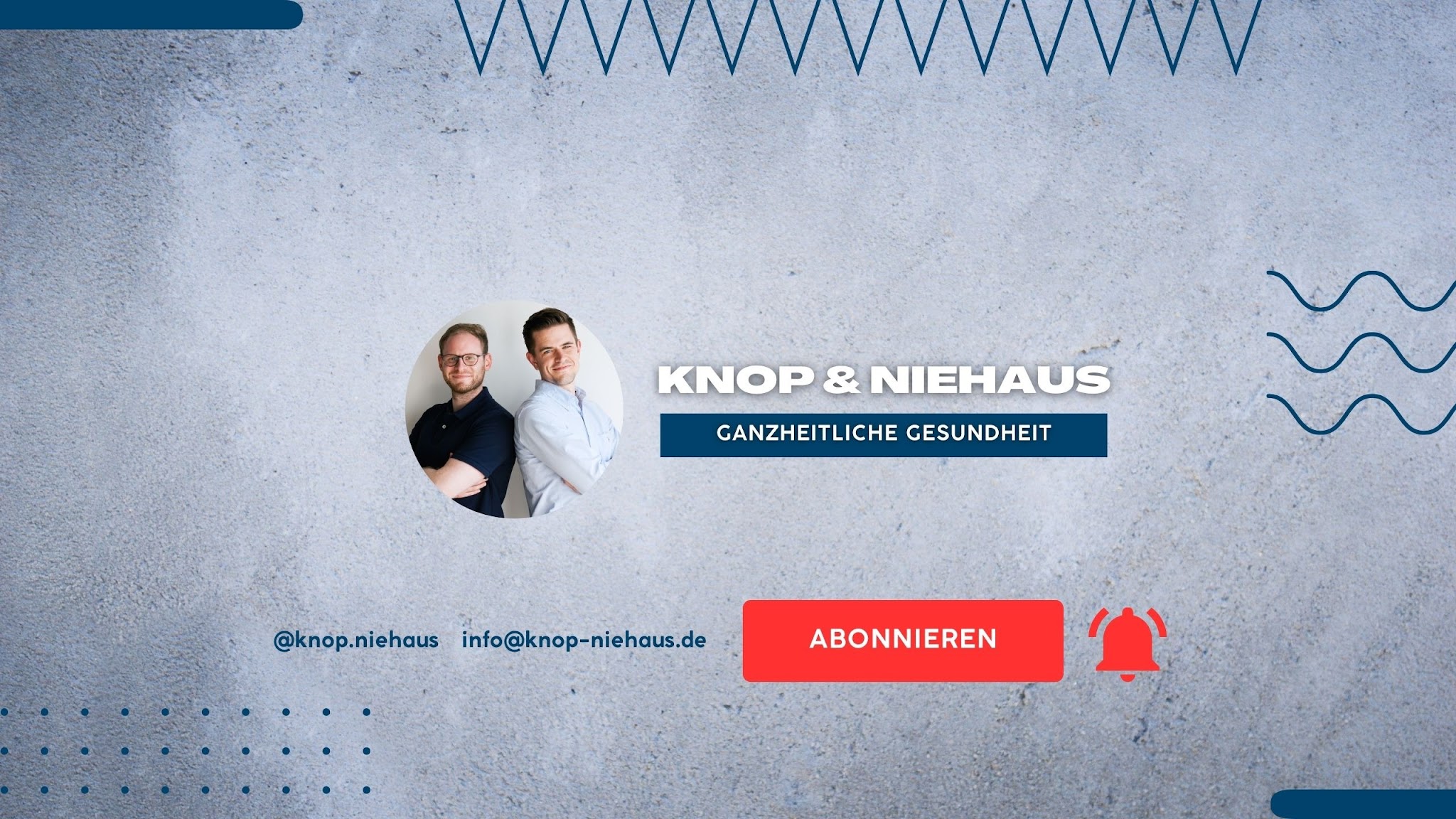 Knop & Niehaus YouTube banner
