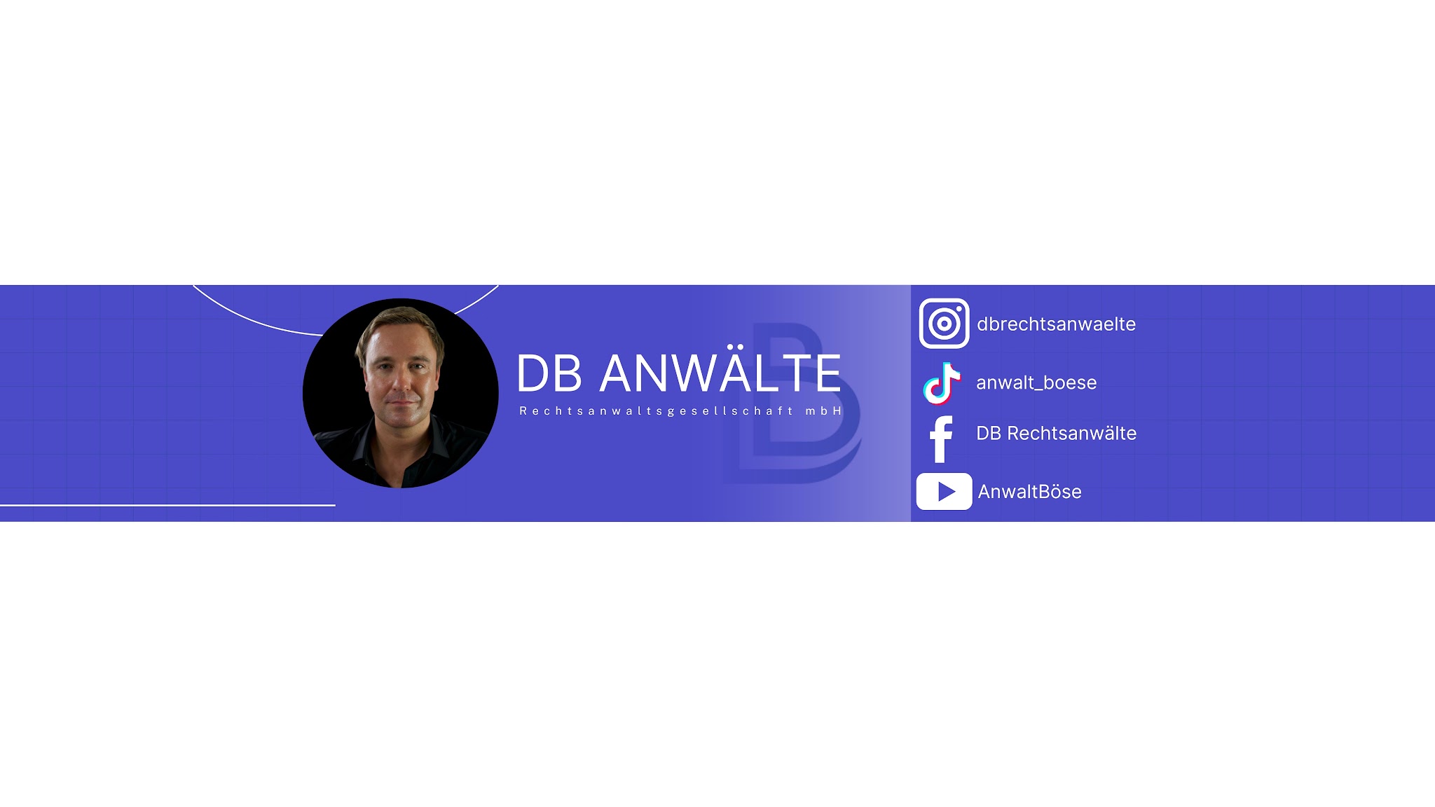 DB Anwälte YouTube banner