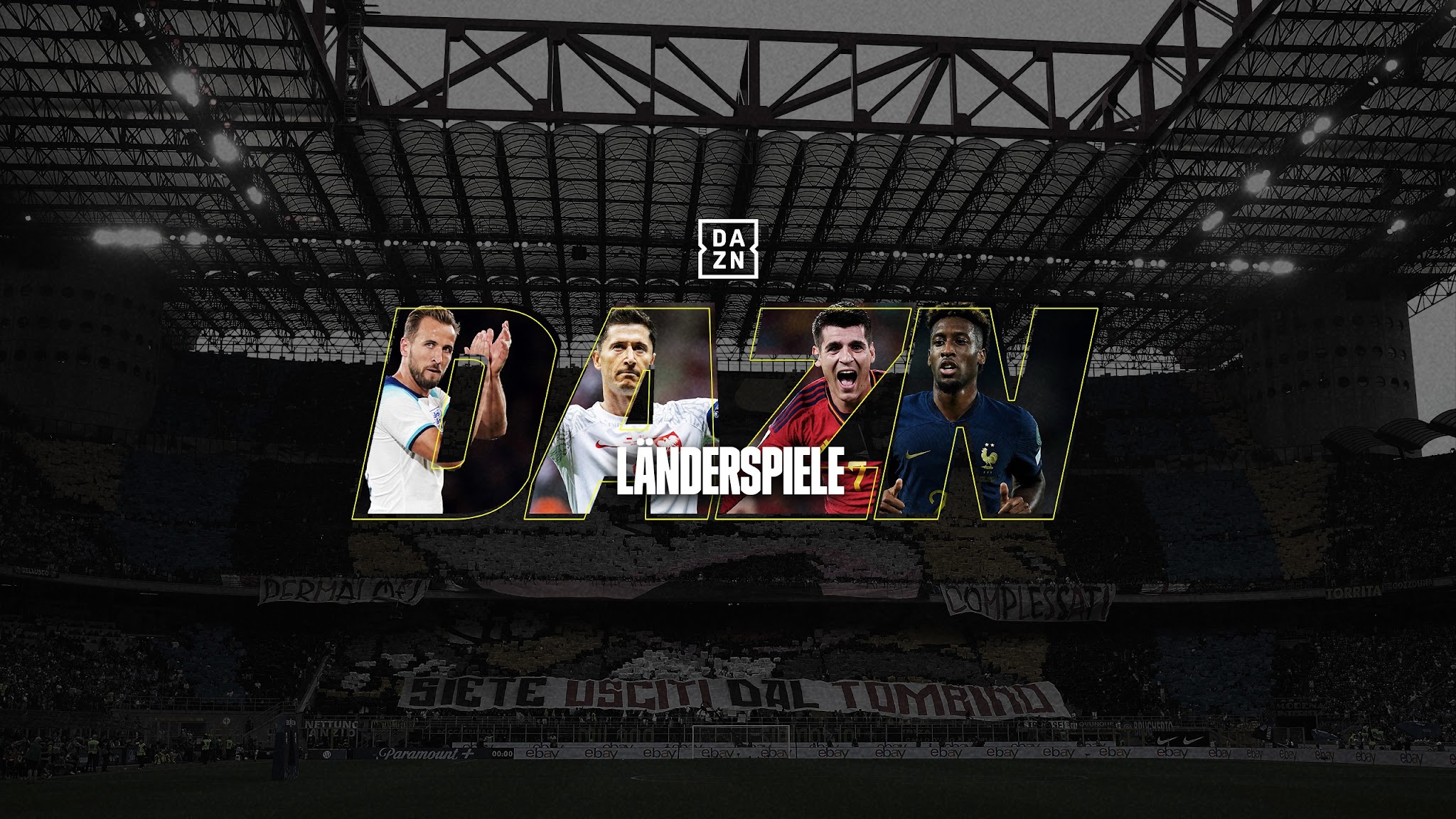 DAZN Länderspiele YouTube banner
