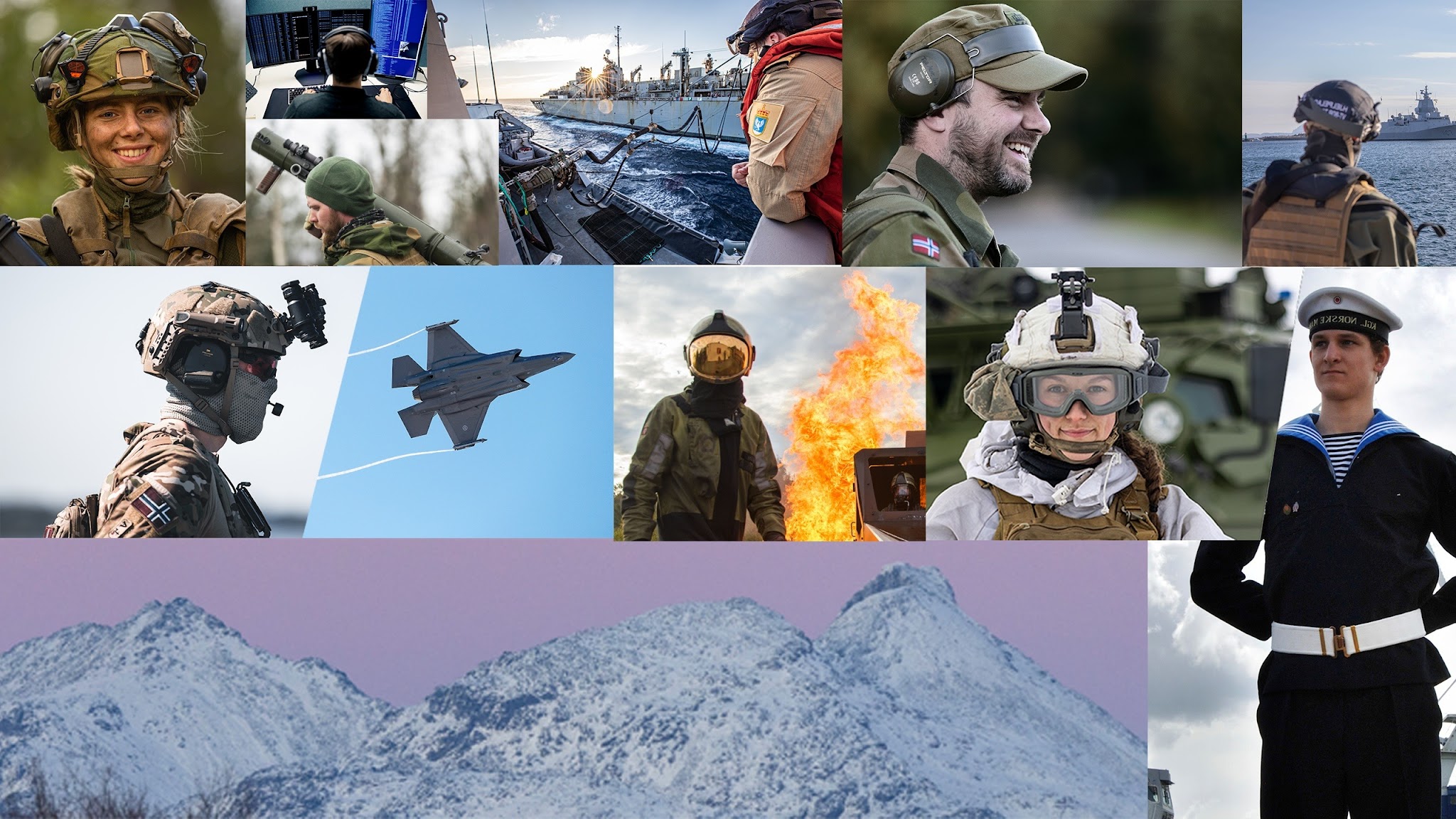 Forsvaret YouTube banner
