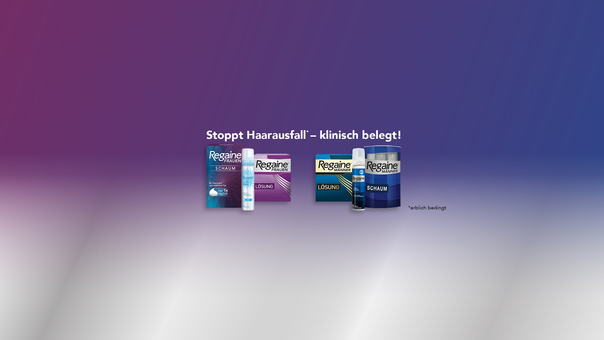 REGAINE® Deutschland YouTube banner