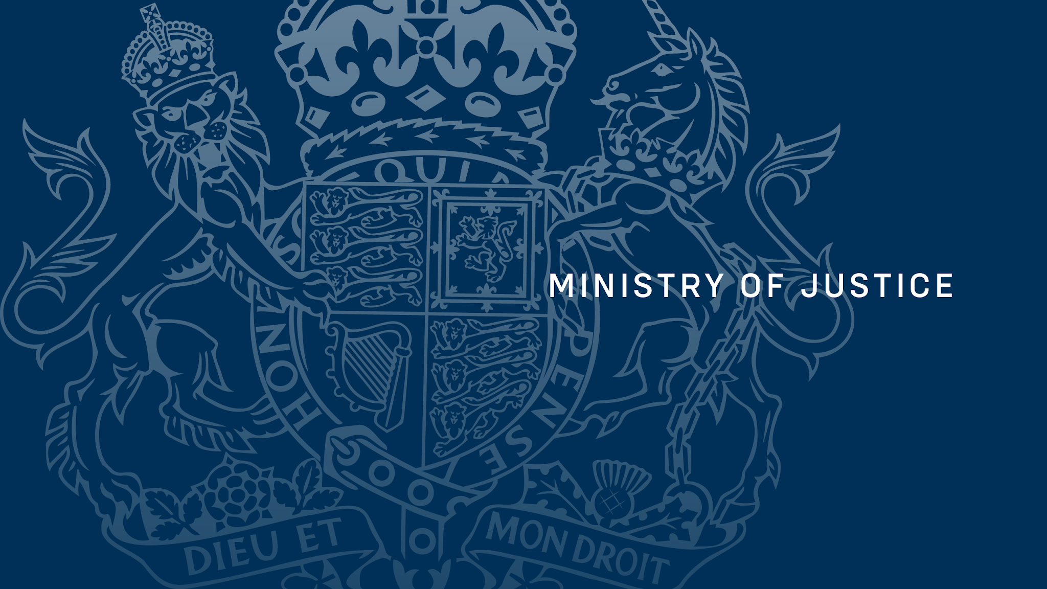 Ministry of Justice YouTube banner
