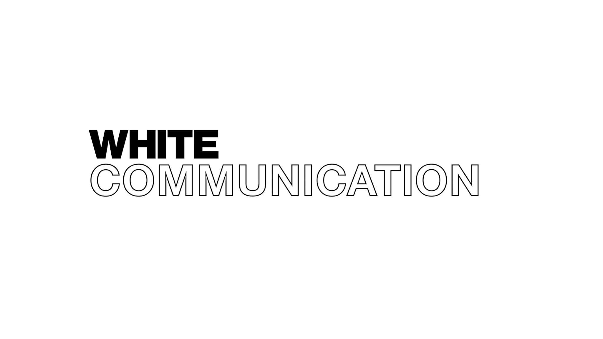 WHITE Communications YouTube banner