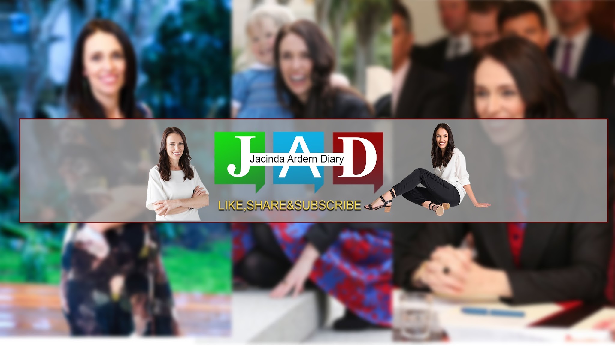 Jacinda Ardern Diary YouTube banner