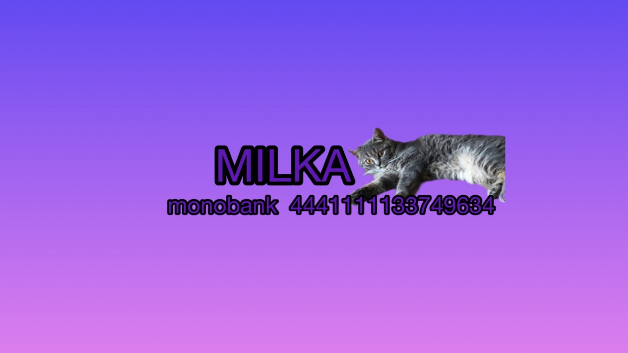 Milka YouTube banner