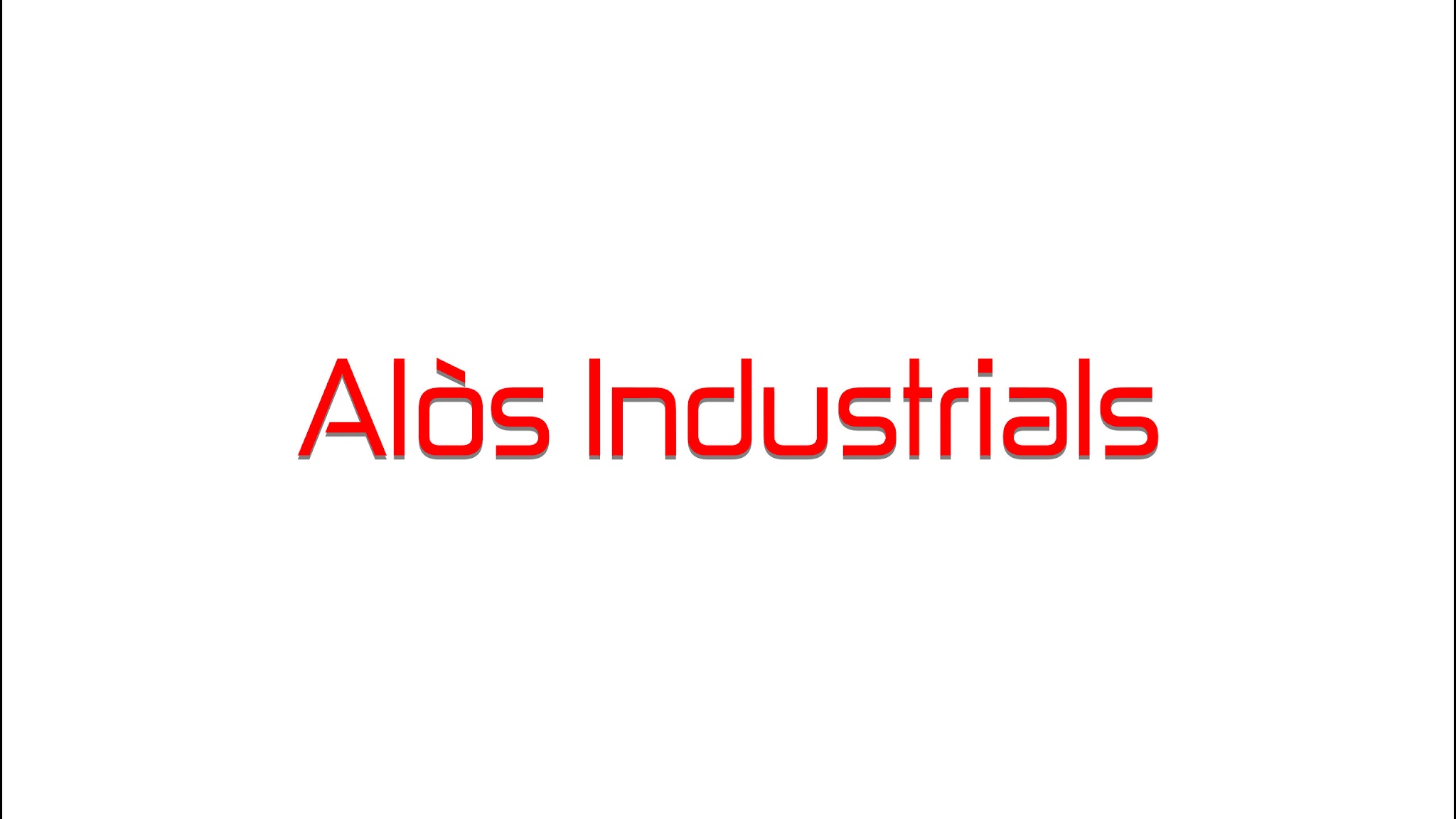 Alos Industrials YouTube banner