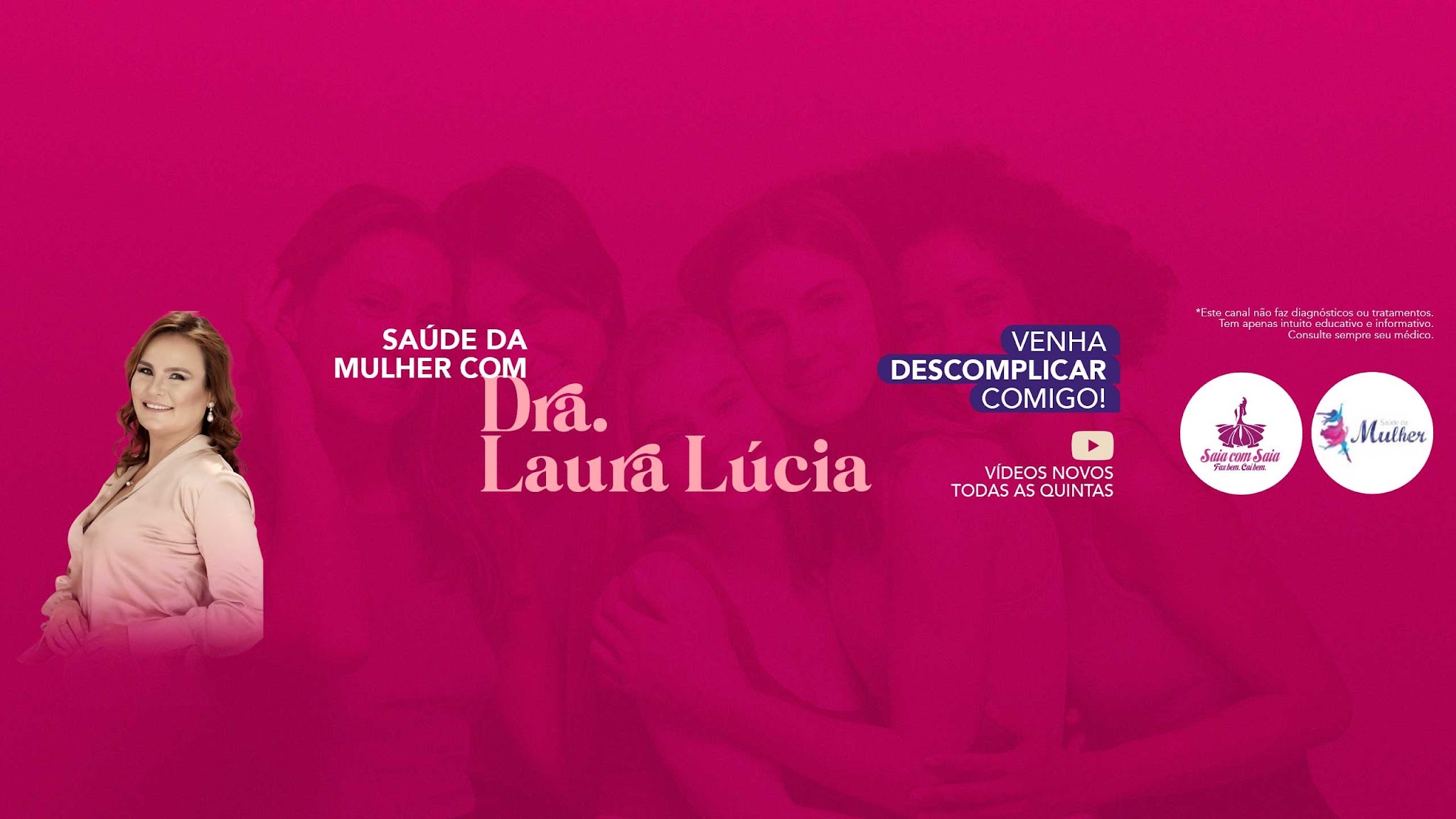 Saúde da Mulher com Dra Laura Lucia YouTube banner