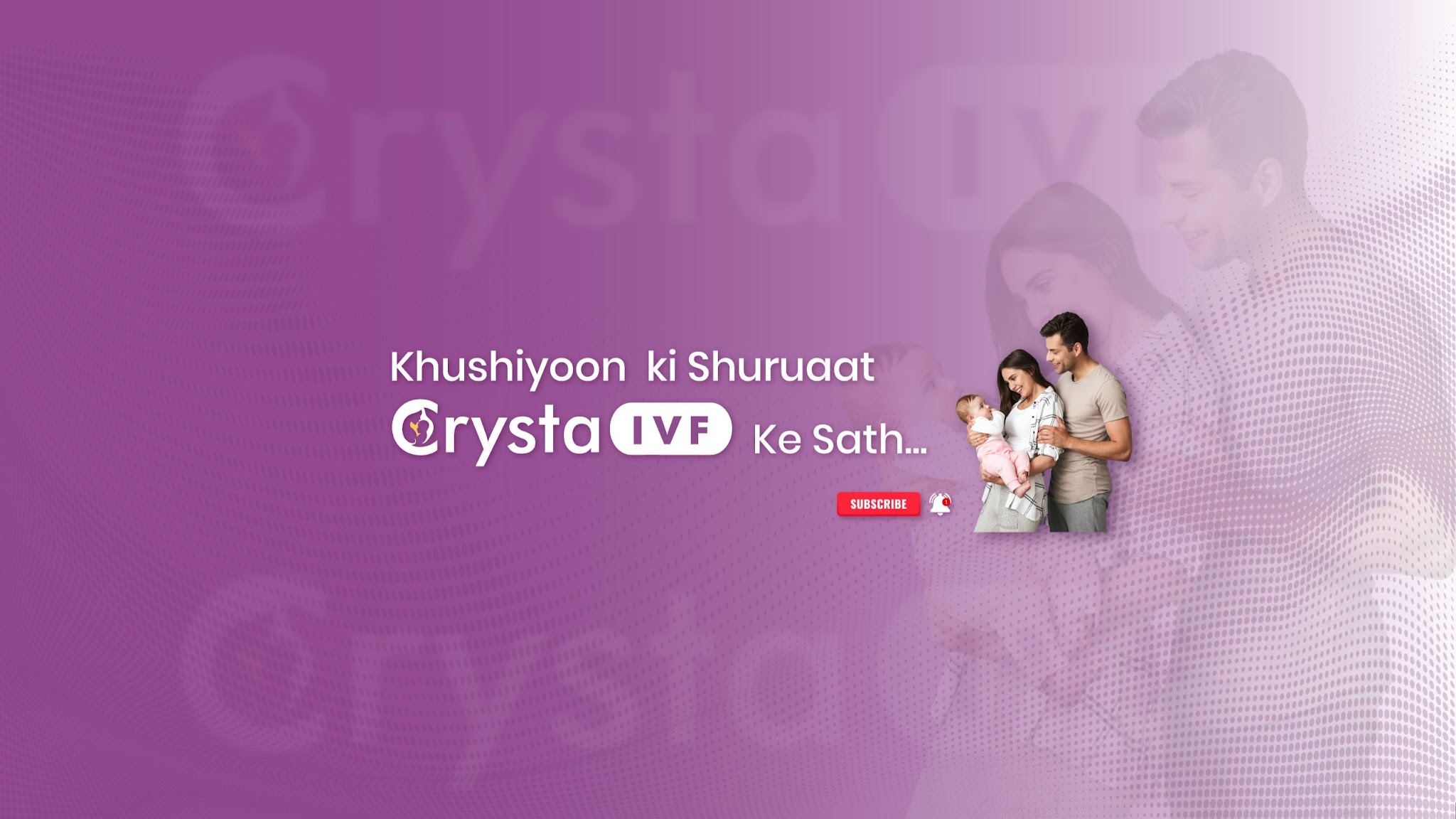Crysta IVF - Leading IVF Chain in India YouTube banner