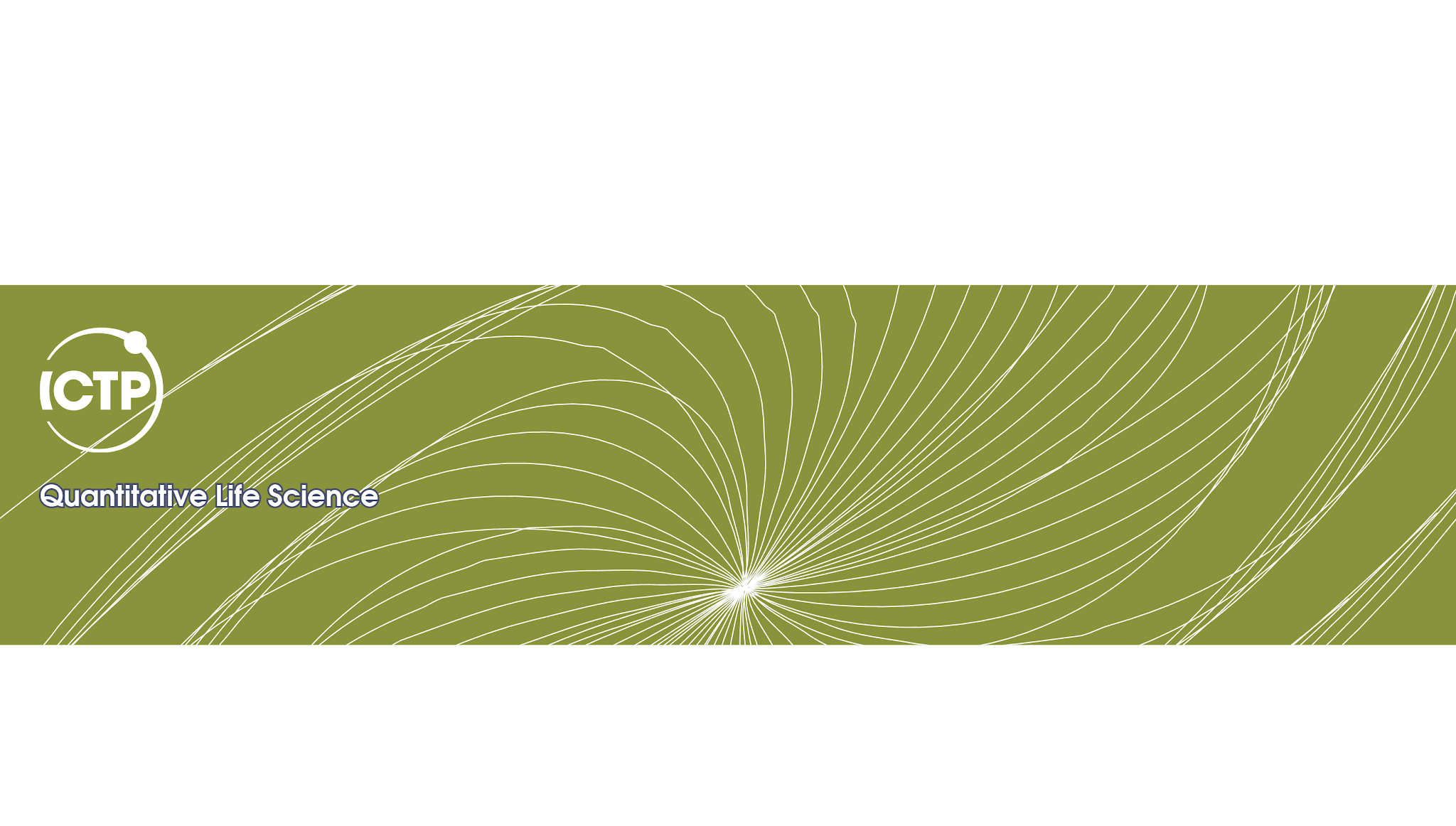 ICTP Quantitative Life Sciences YouTube banner