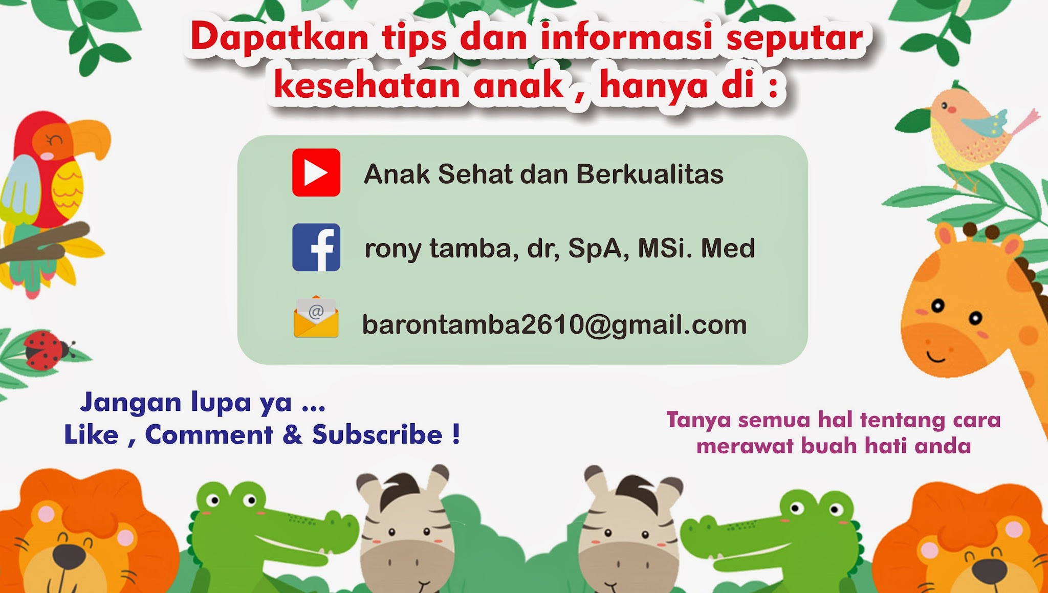 ANAK SEHAT DAN BERKUALITAS YouTube banner