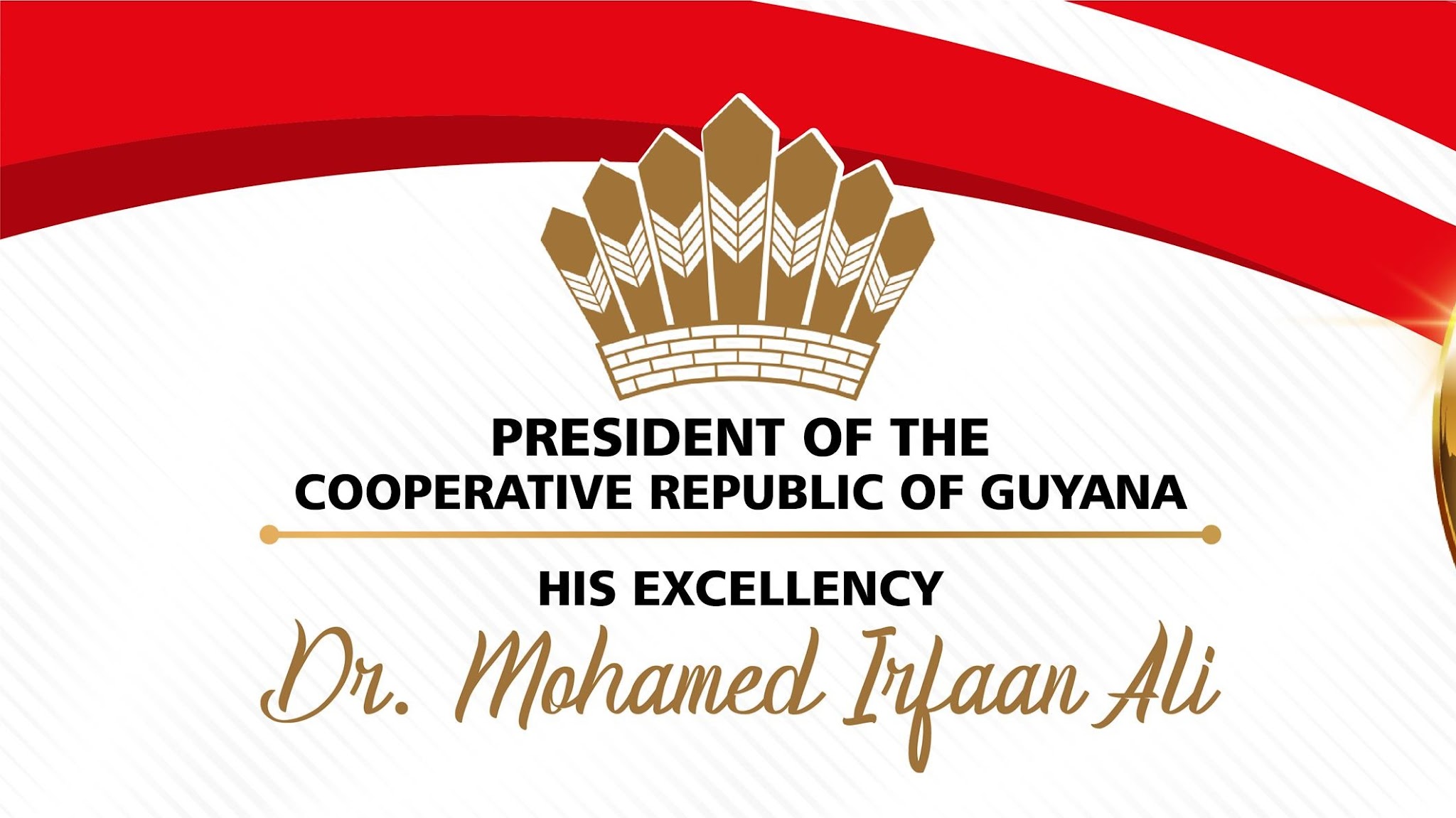 President Dr Irfaan Ali-Guyana YouTube banner