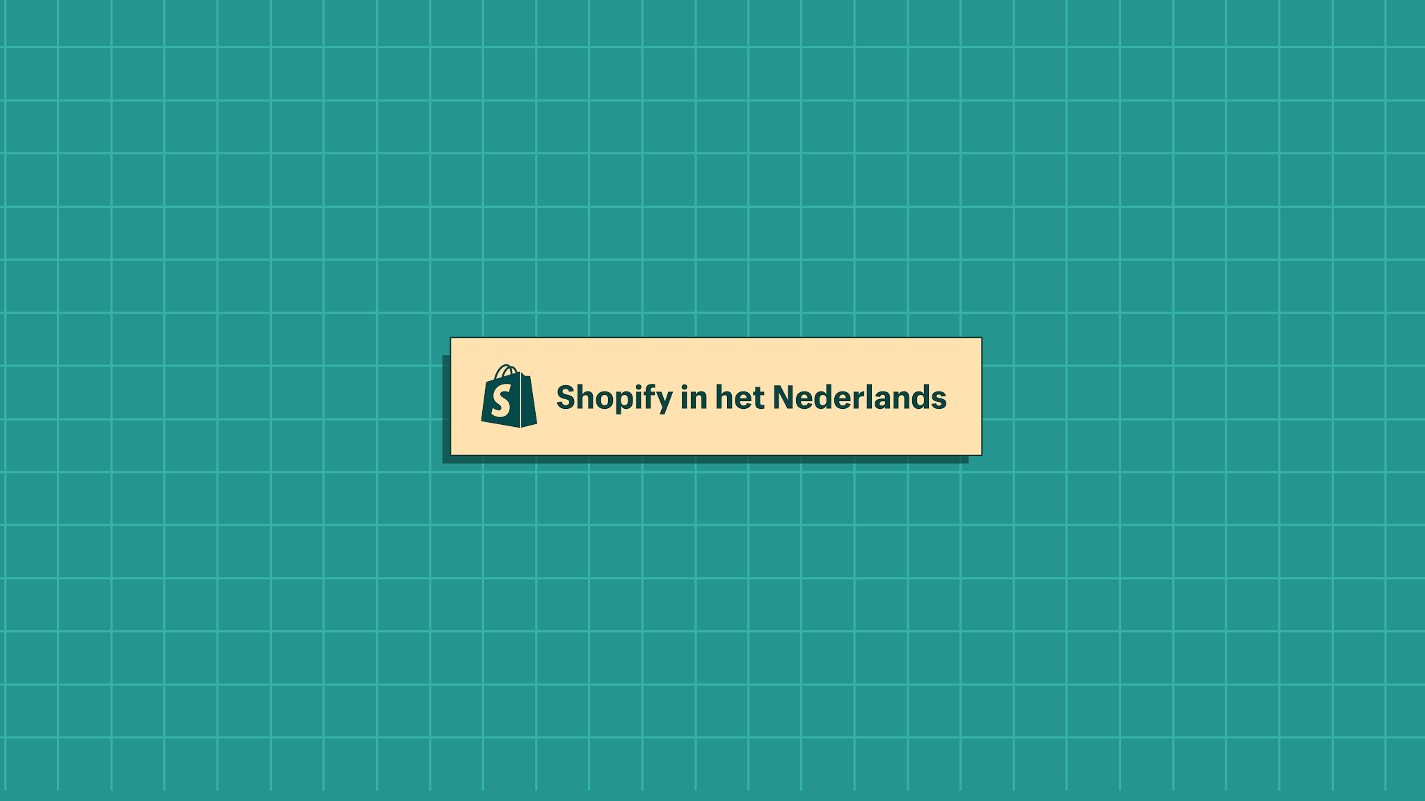 Shopify - Nederland YouTube banner