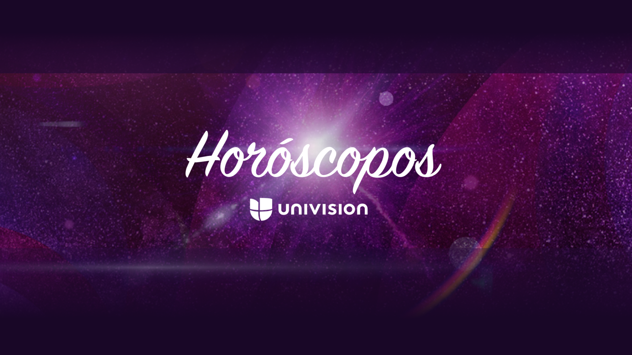 Univision Horóscopos YouTube banner