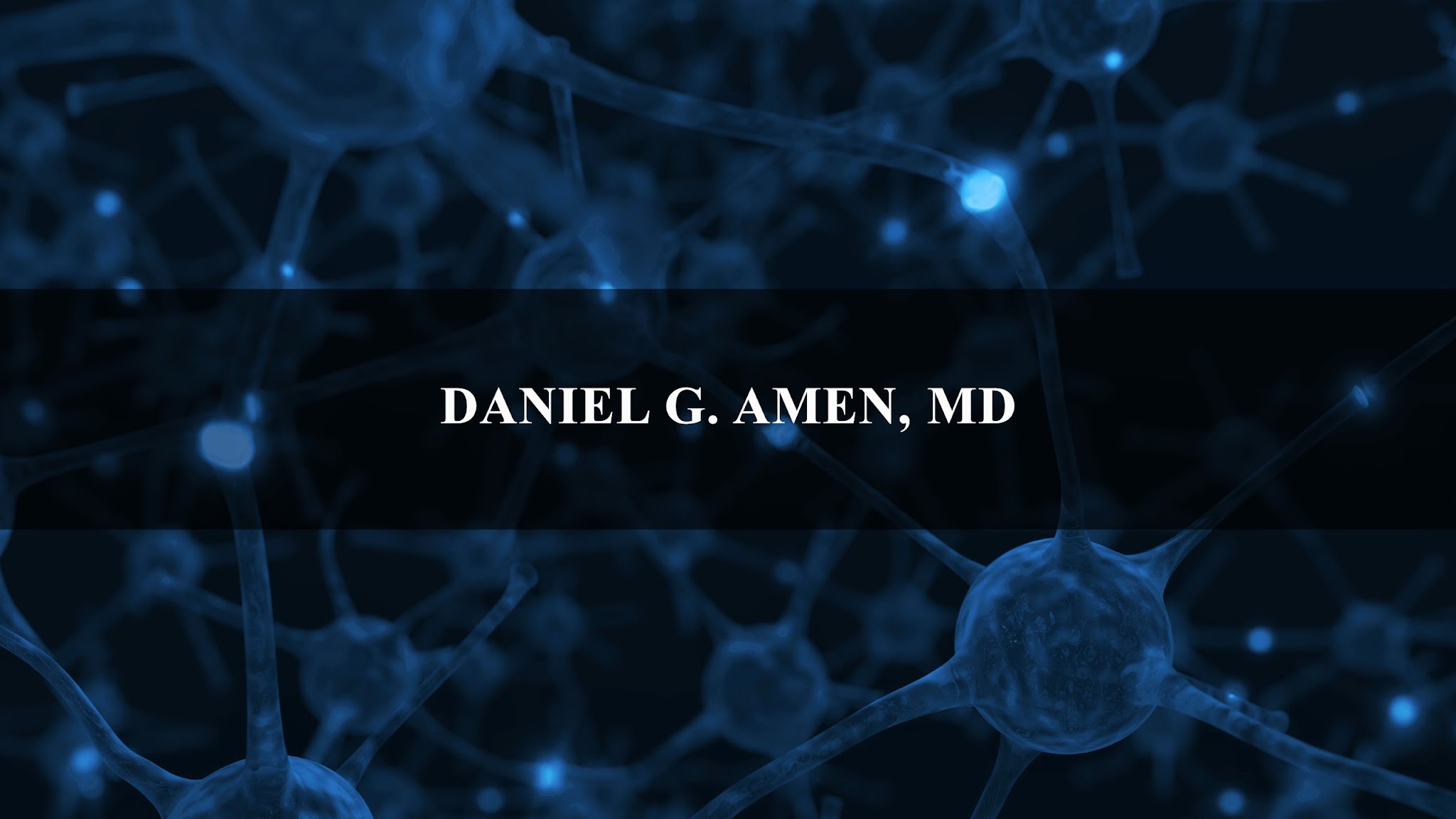 Dr. Daniel Amen YouTube banner