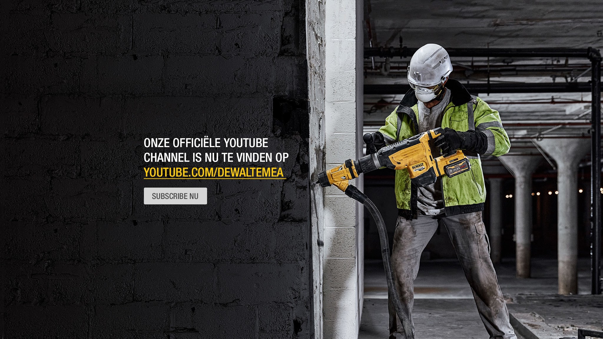 DEWALT Nederland YouTube banner