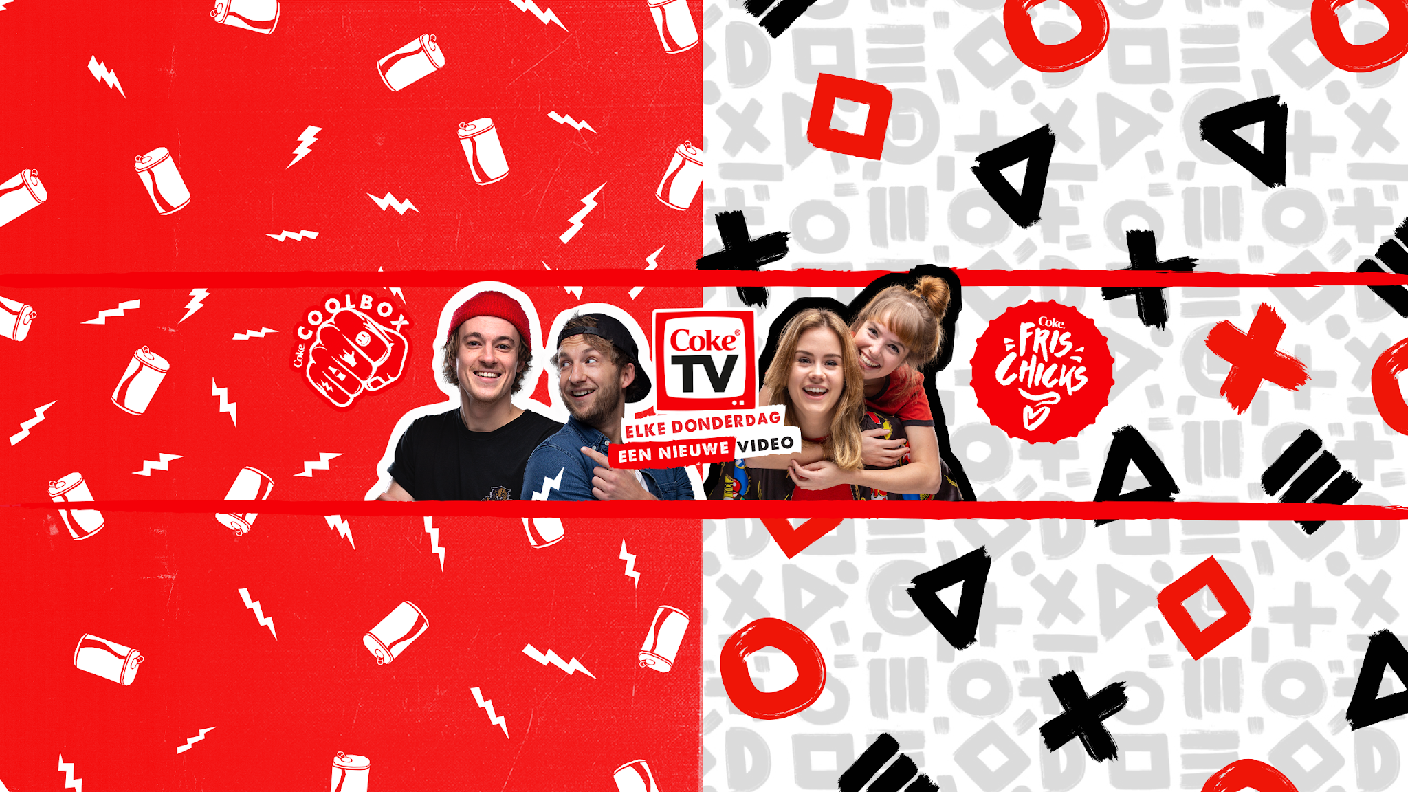 CokeTV Nederland YouTube banner