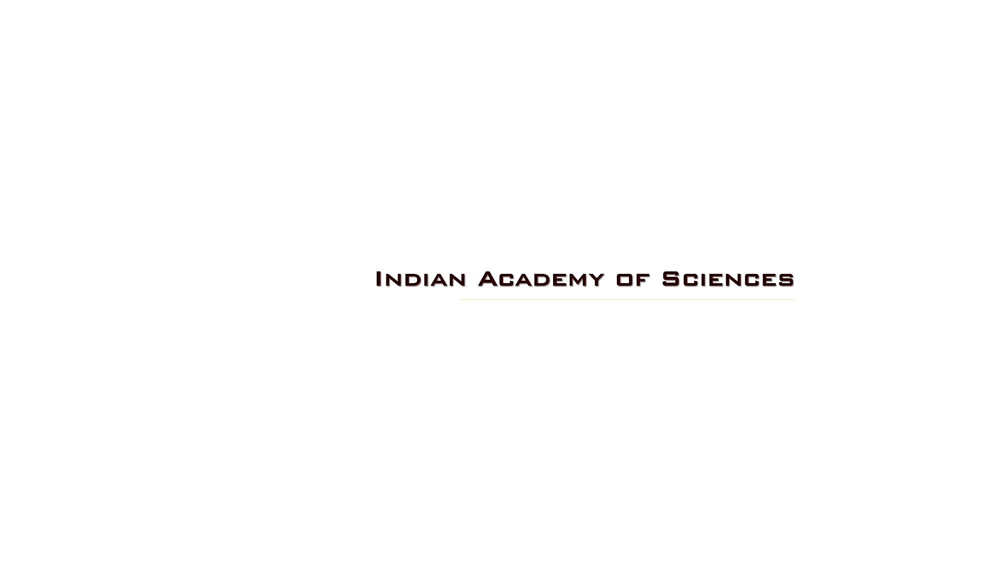 Indian Academy of Sciences YouTube banner