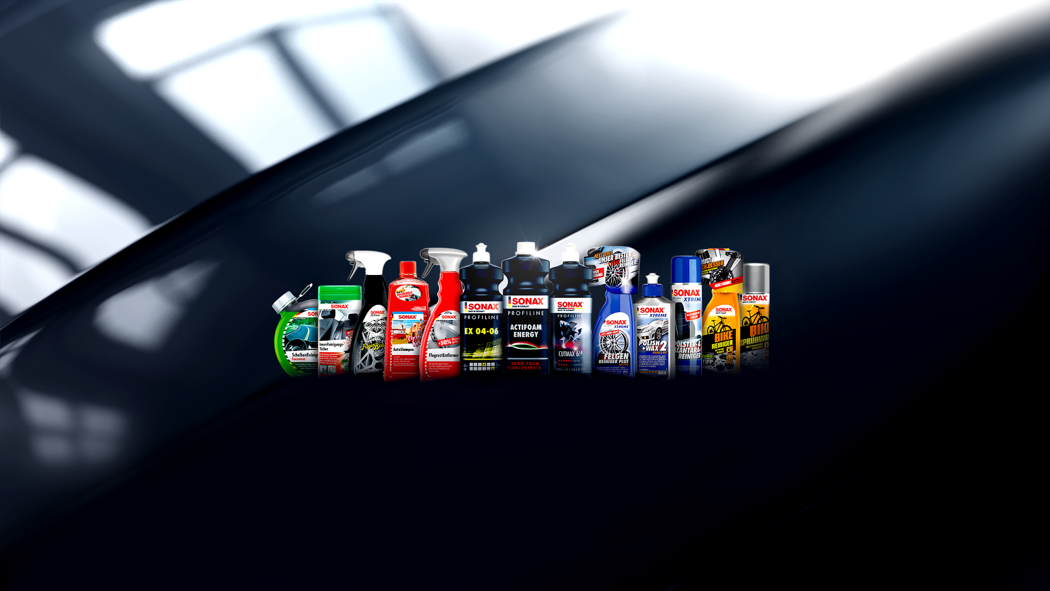 SONAX Carcare YouTube banner