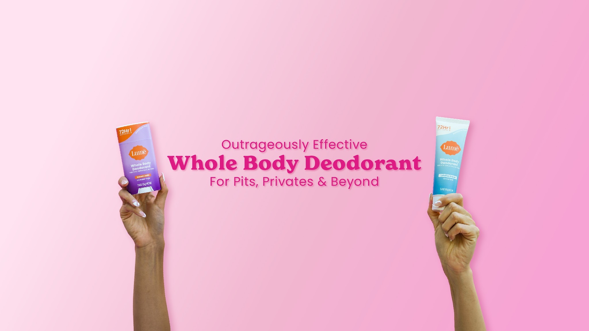 Lume Deodorant YouTube banner