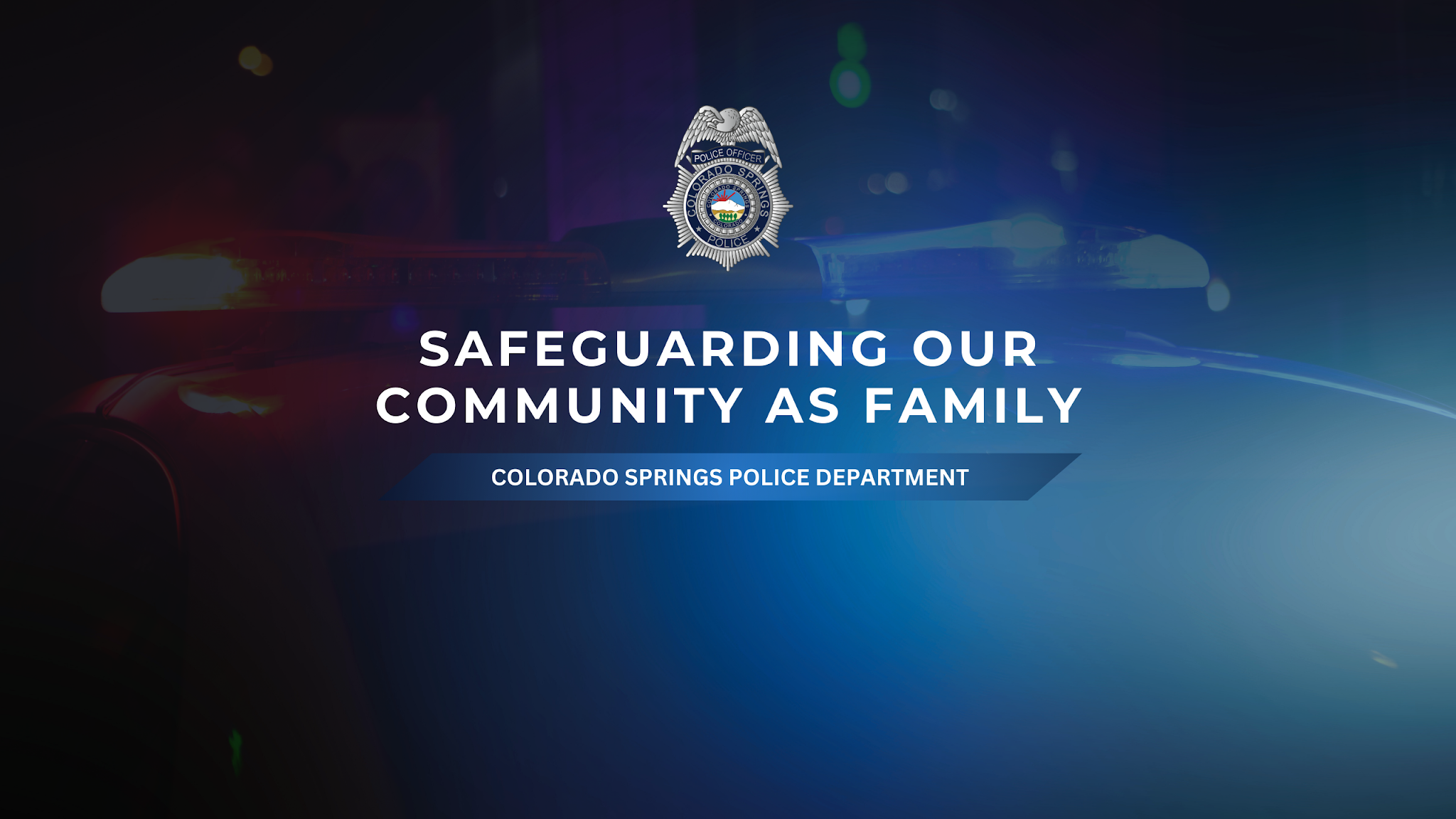 Colorado Springs Police Department (CSPD) YouTube banner