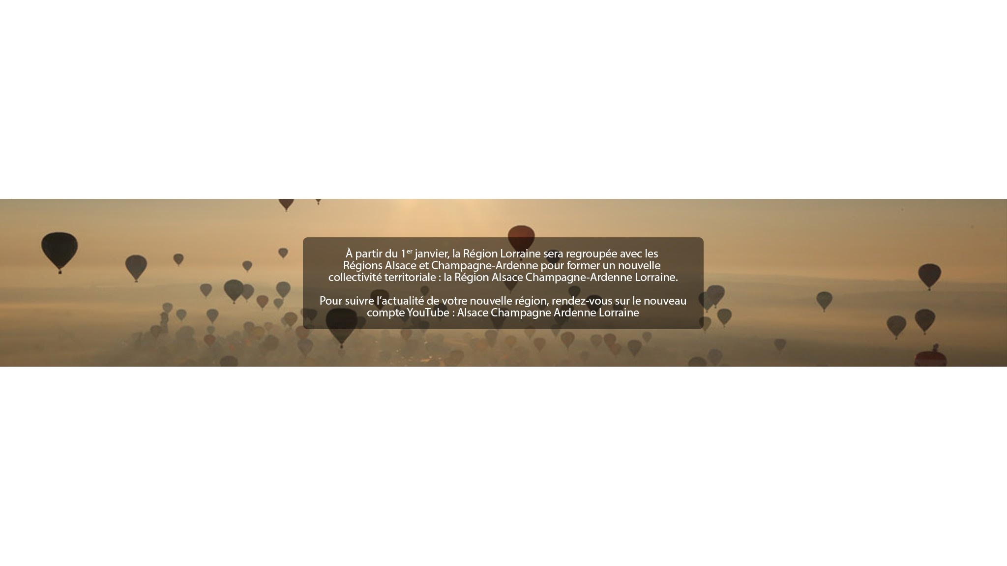 Région Grand Est YouTube banner