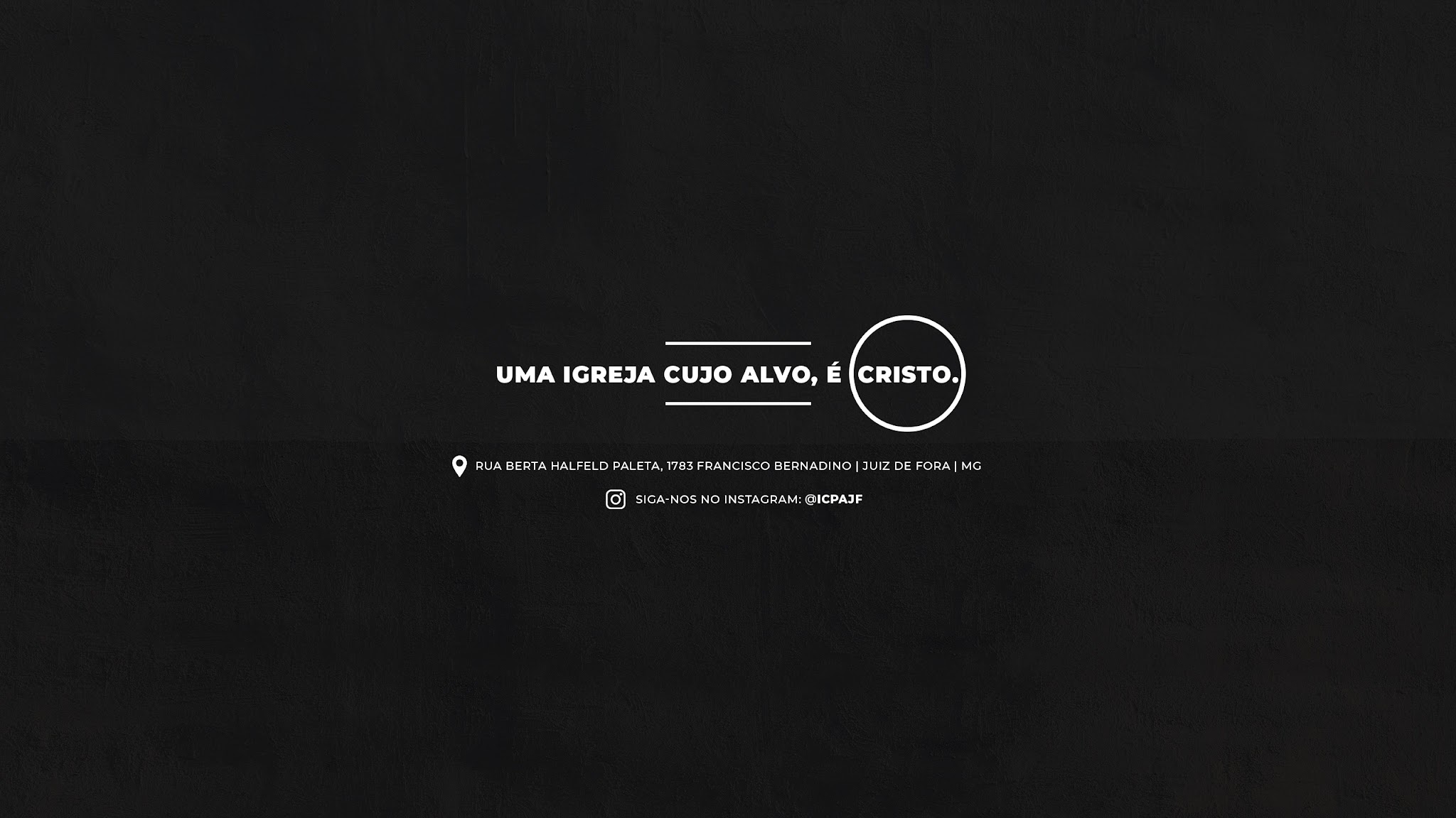 ICPA JF Igreja Cristã Projeto Ágape YouTube banner