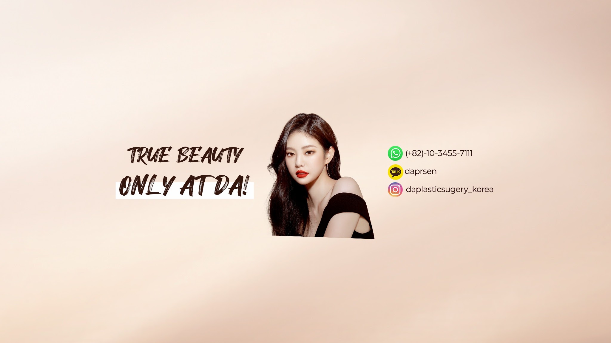 DA Plastic Surgery Korea YouTube banner
