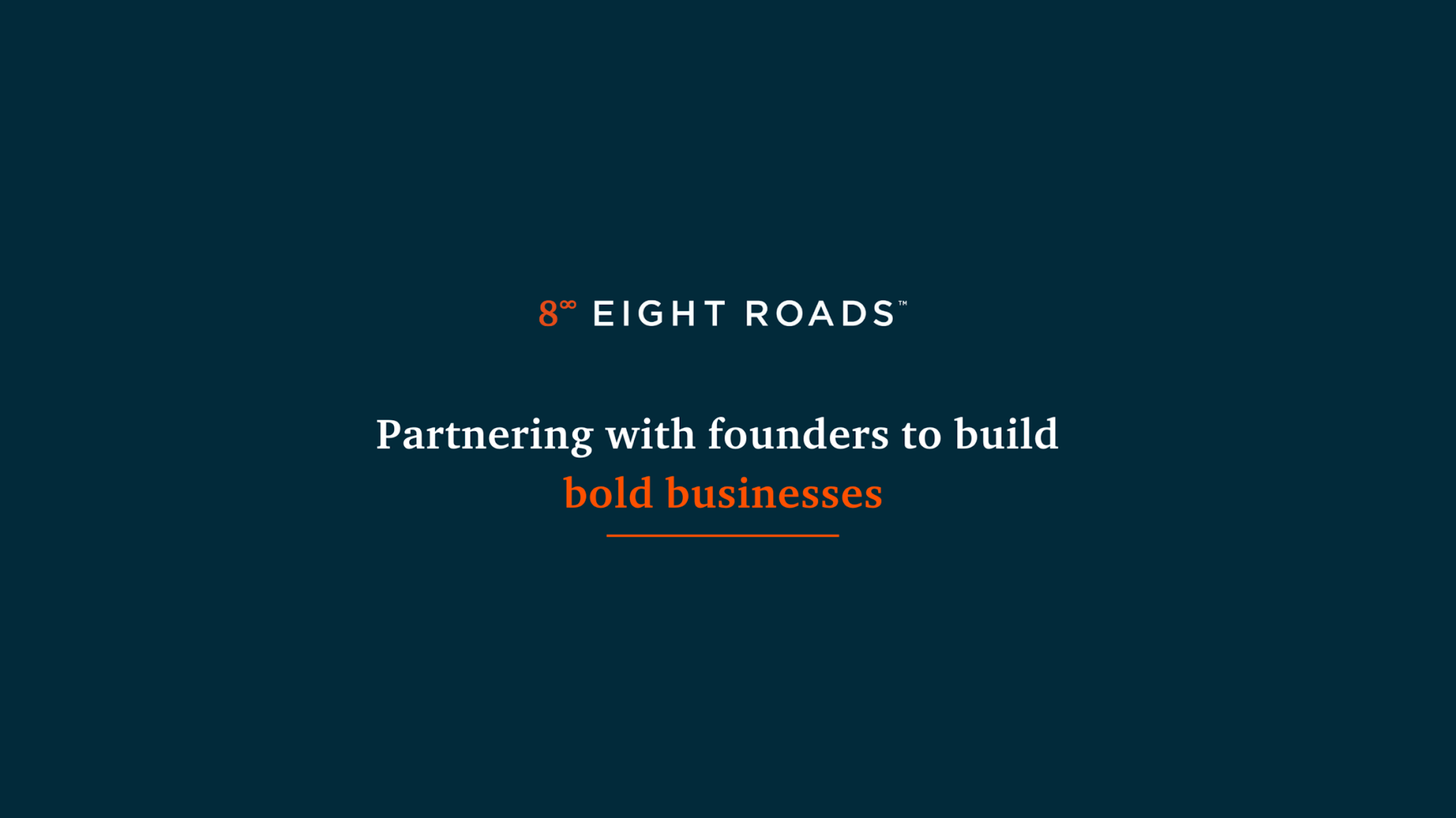 Eight Roads Ventures YouTube banner