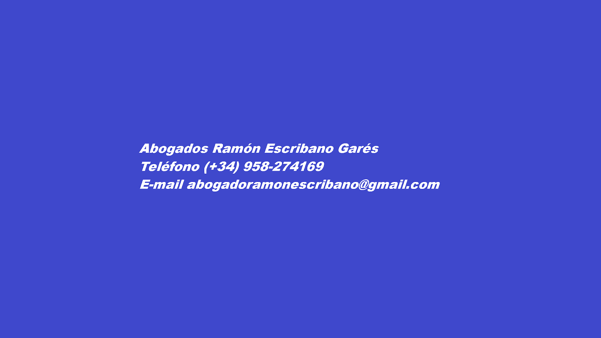 Abogado Ramón Escribano Garés YouTube banner