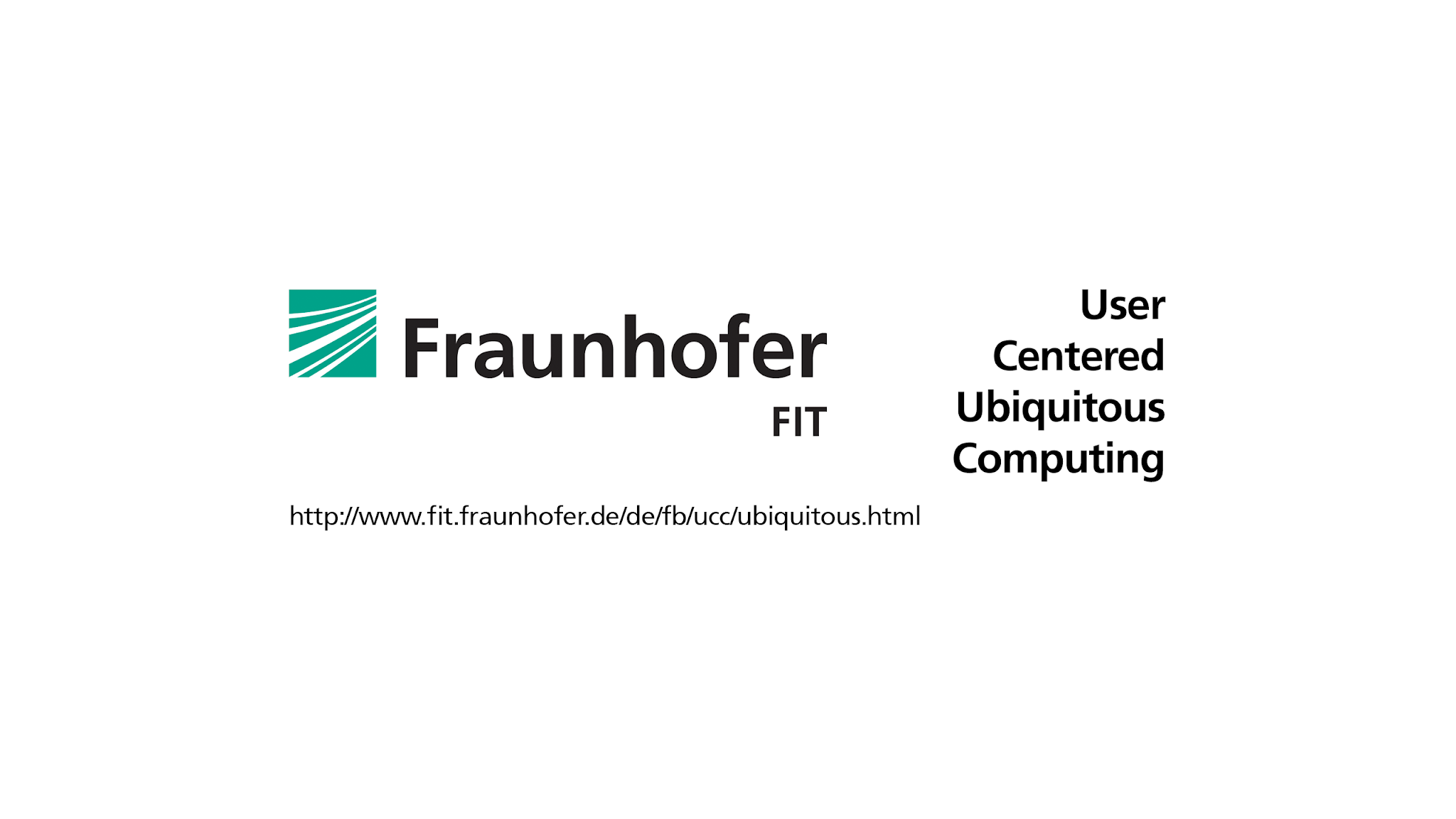 Fraunhofer FIT User-Centered Computing YouTube banner