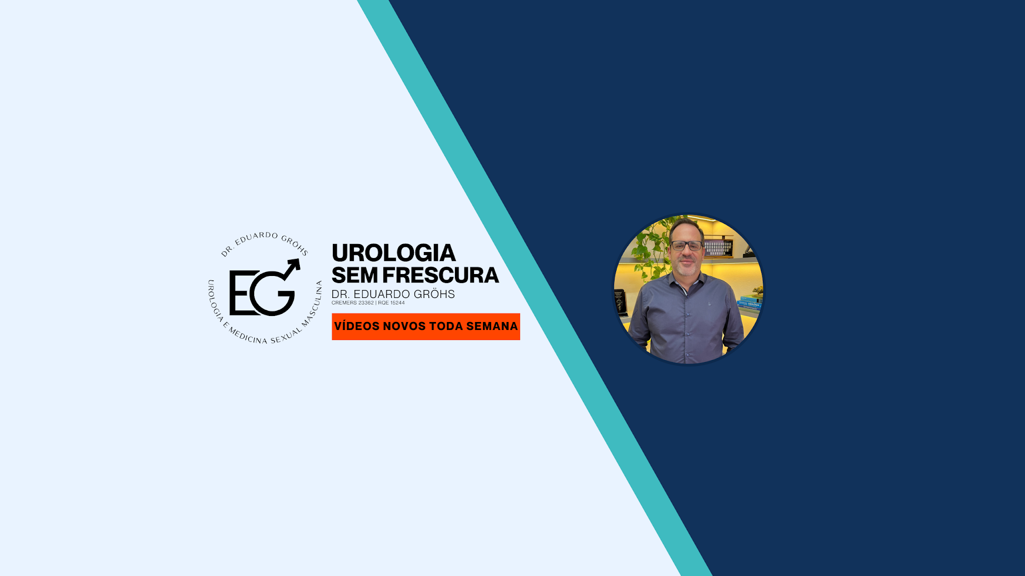 Urologia sem frescura - Dr. Eduardo Gröhs YouTube banner