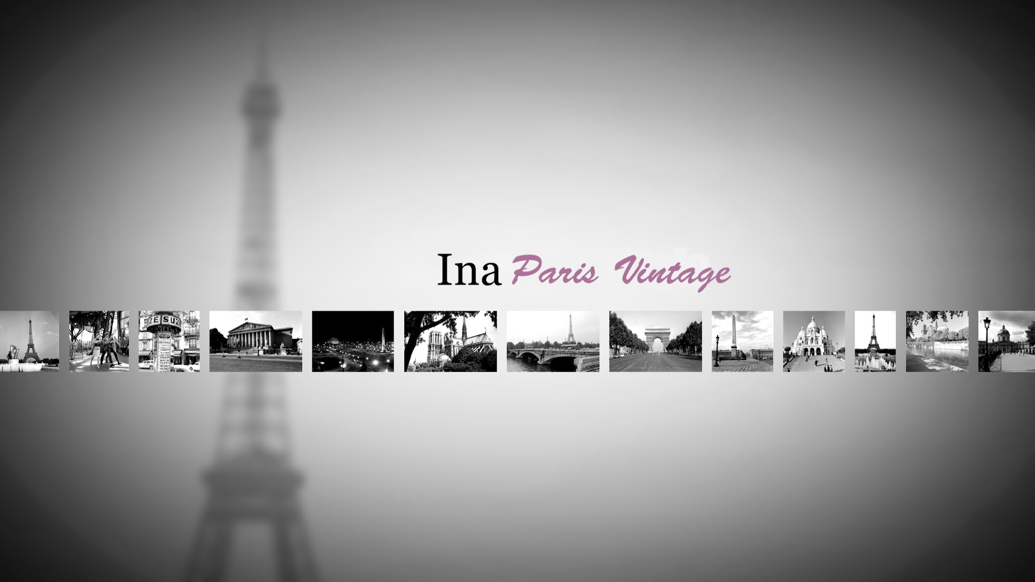 INA Paris Vintage YouTube banner