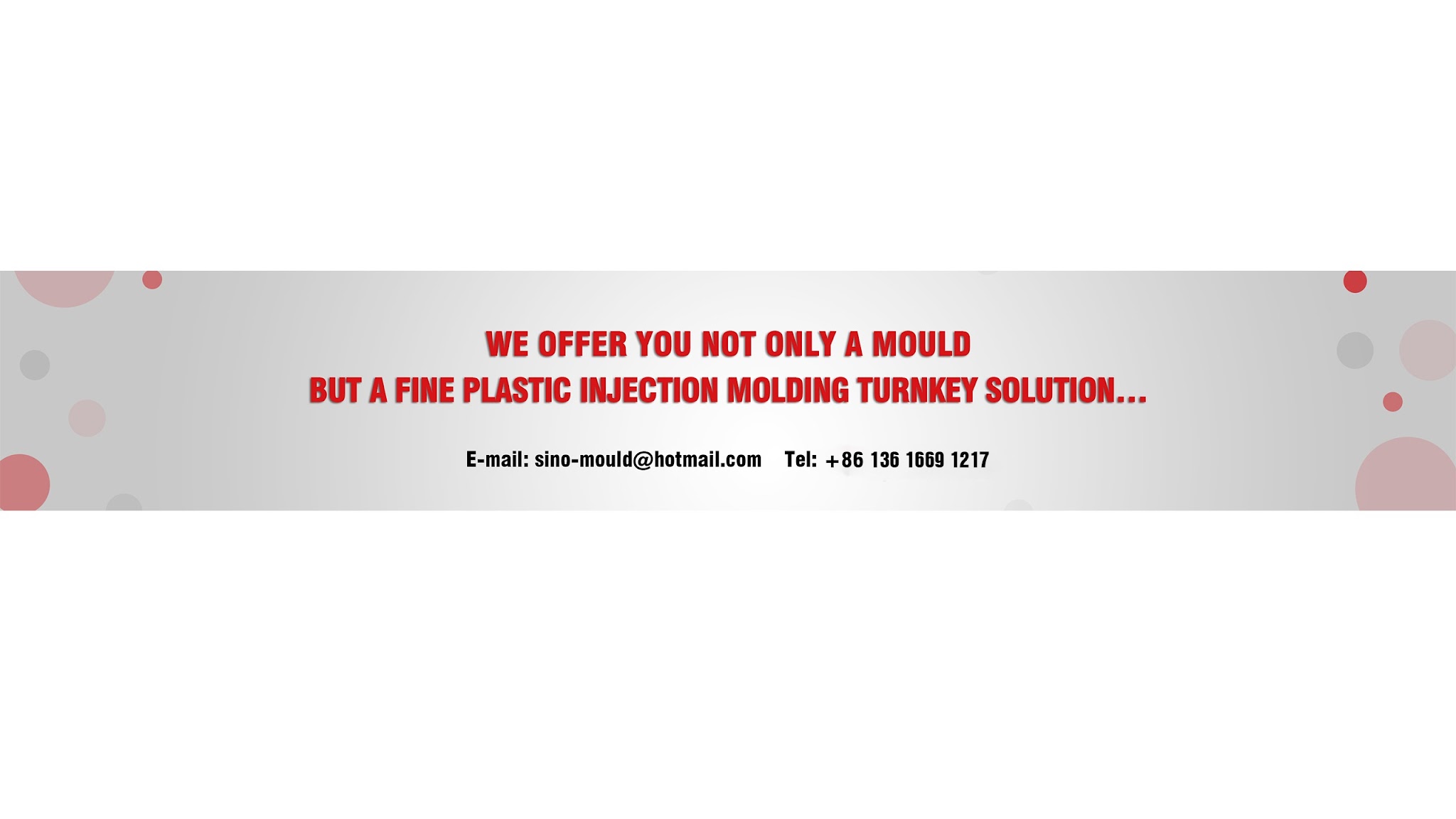 SINO MOULD - Plastic Injection Mold YouTube banner