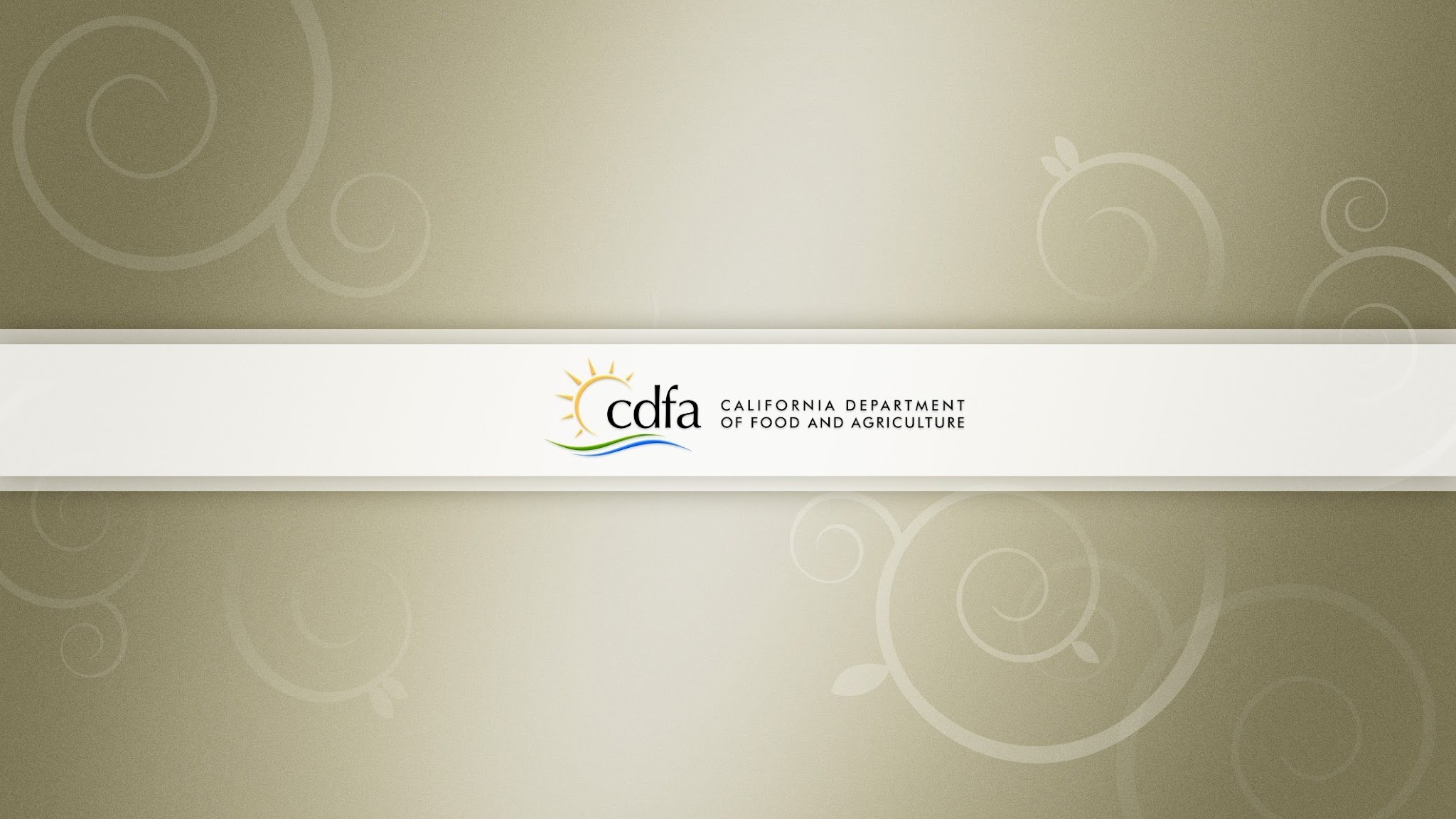 California Department of Food and Agriculture YouTube banner