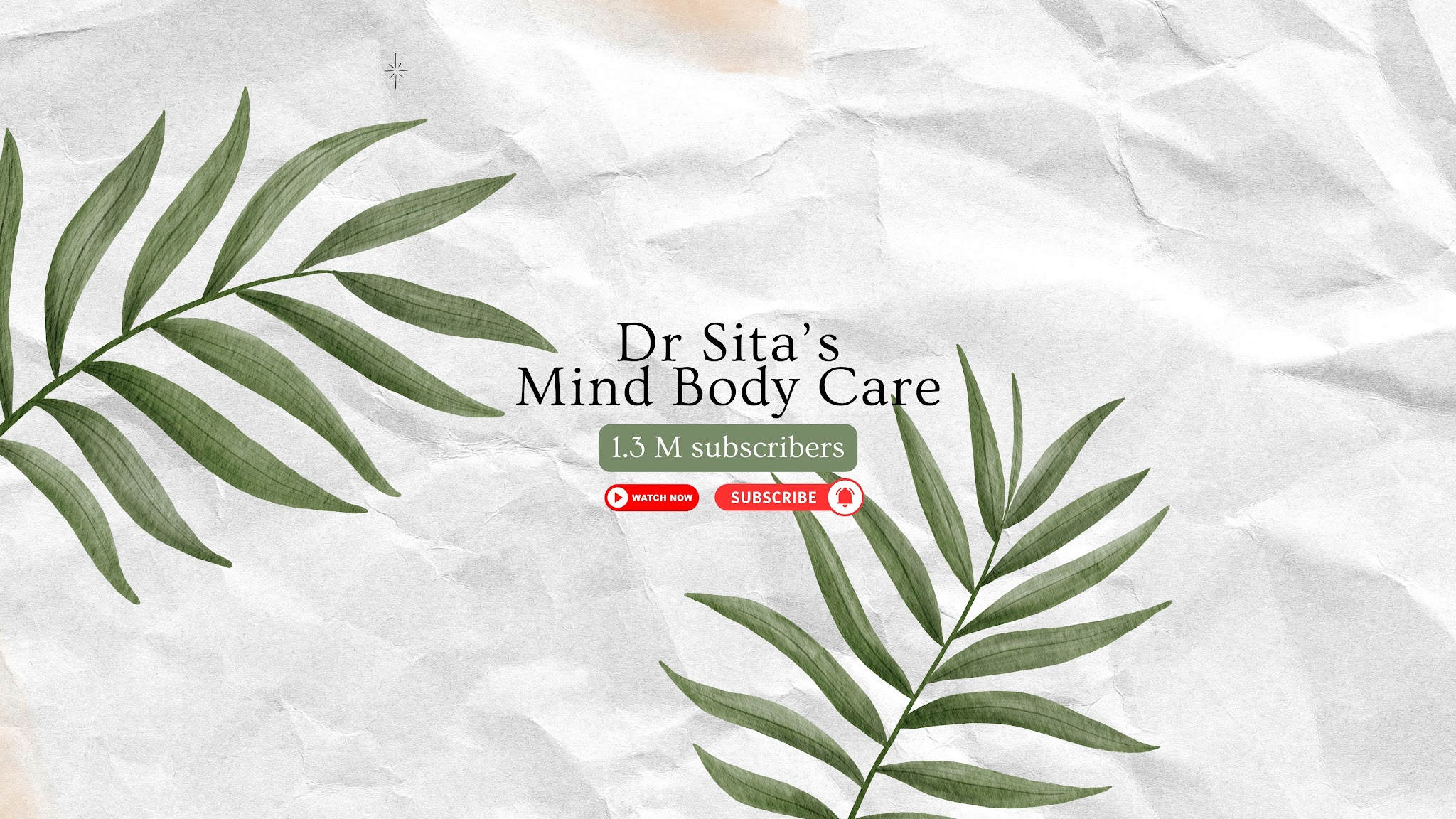 Dr Sita's Mind Body Care YouTube banner