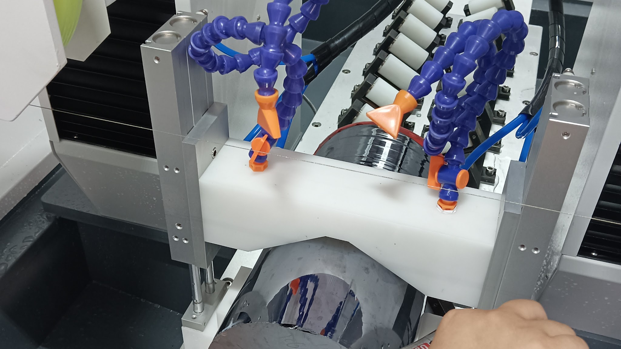 Diamond wire loop saw cutting  YouTube banner