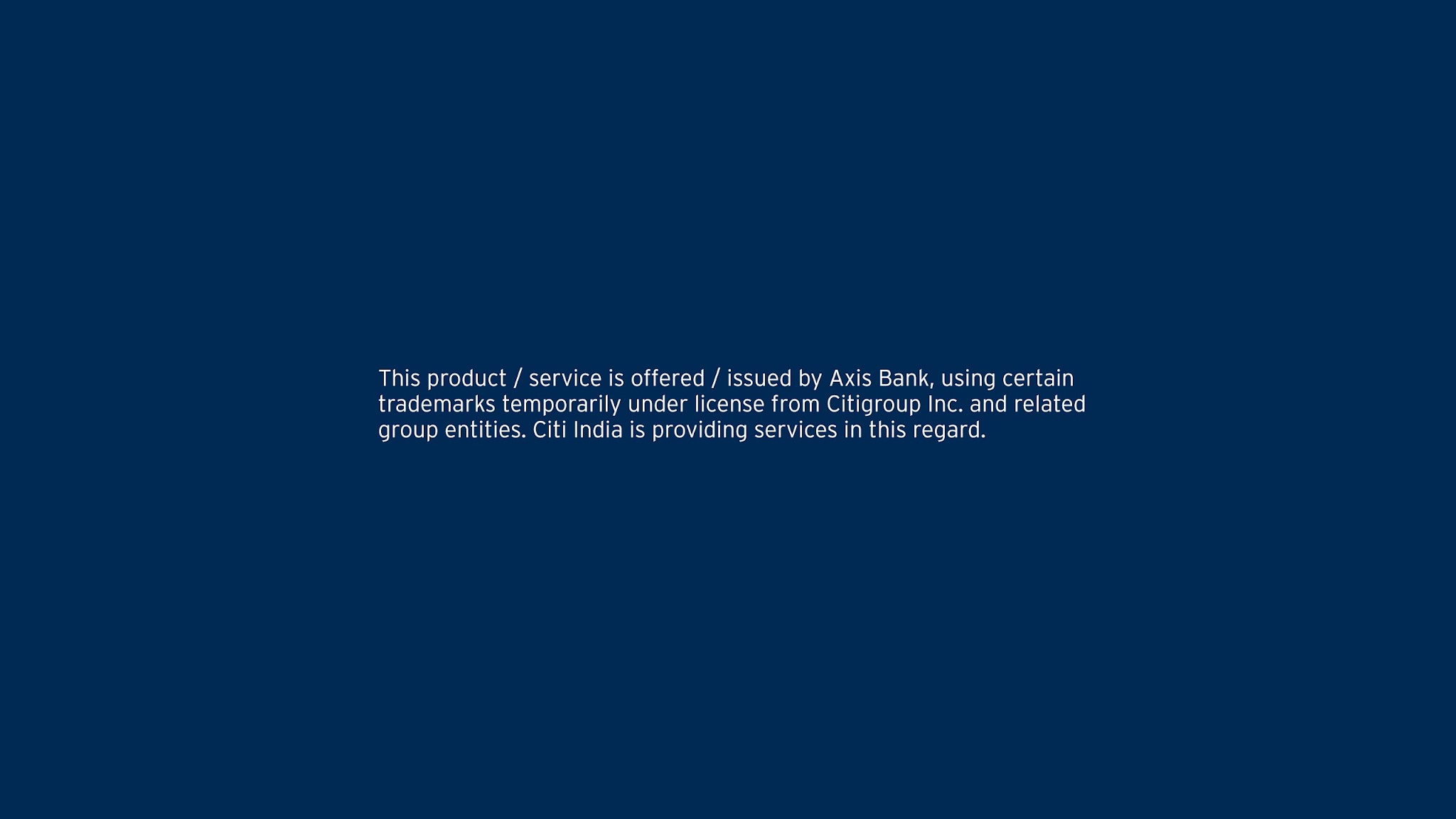 Citi India YouTube banner