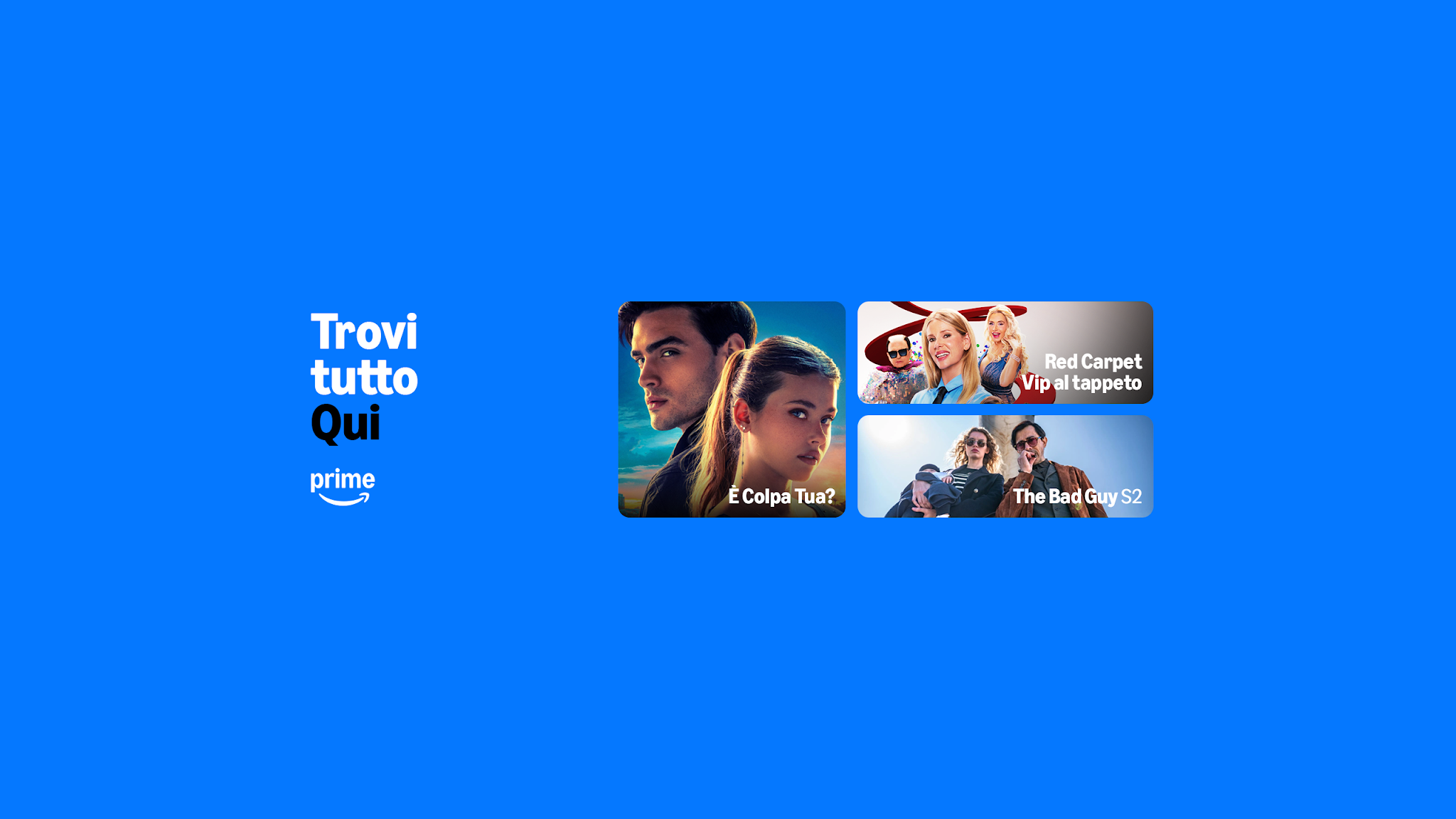 Amazon Prime Video Italia YouTube banner