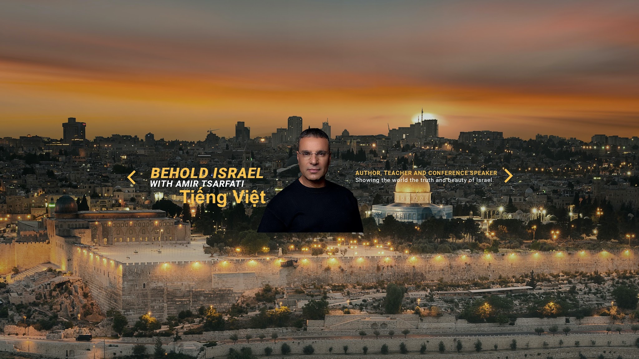 Behold Israel / Tiếng Việt: Vietnamese  YouTube banner