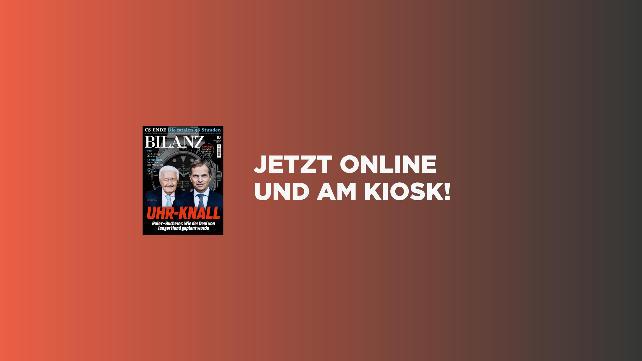 Bilanz Wirtschaftsmagazin YouTube banner