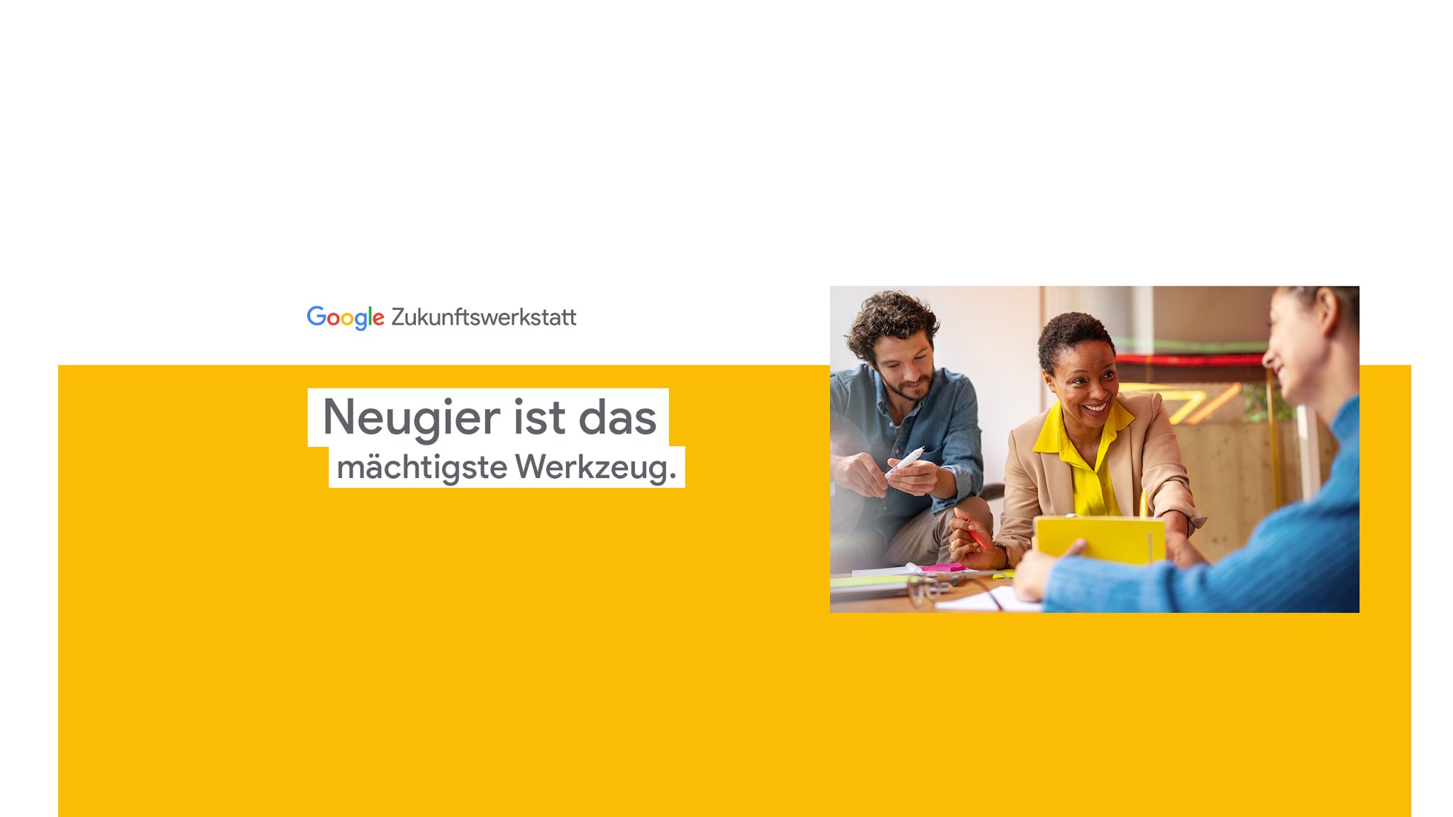 Google Zukunftswerkstatt YouTube banner