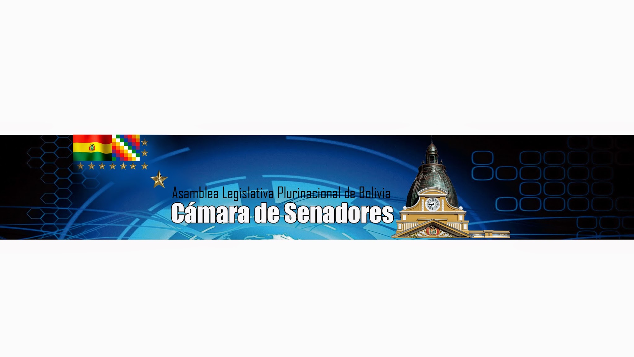 Senado Bolivia YouTube banner
