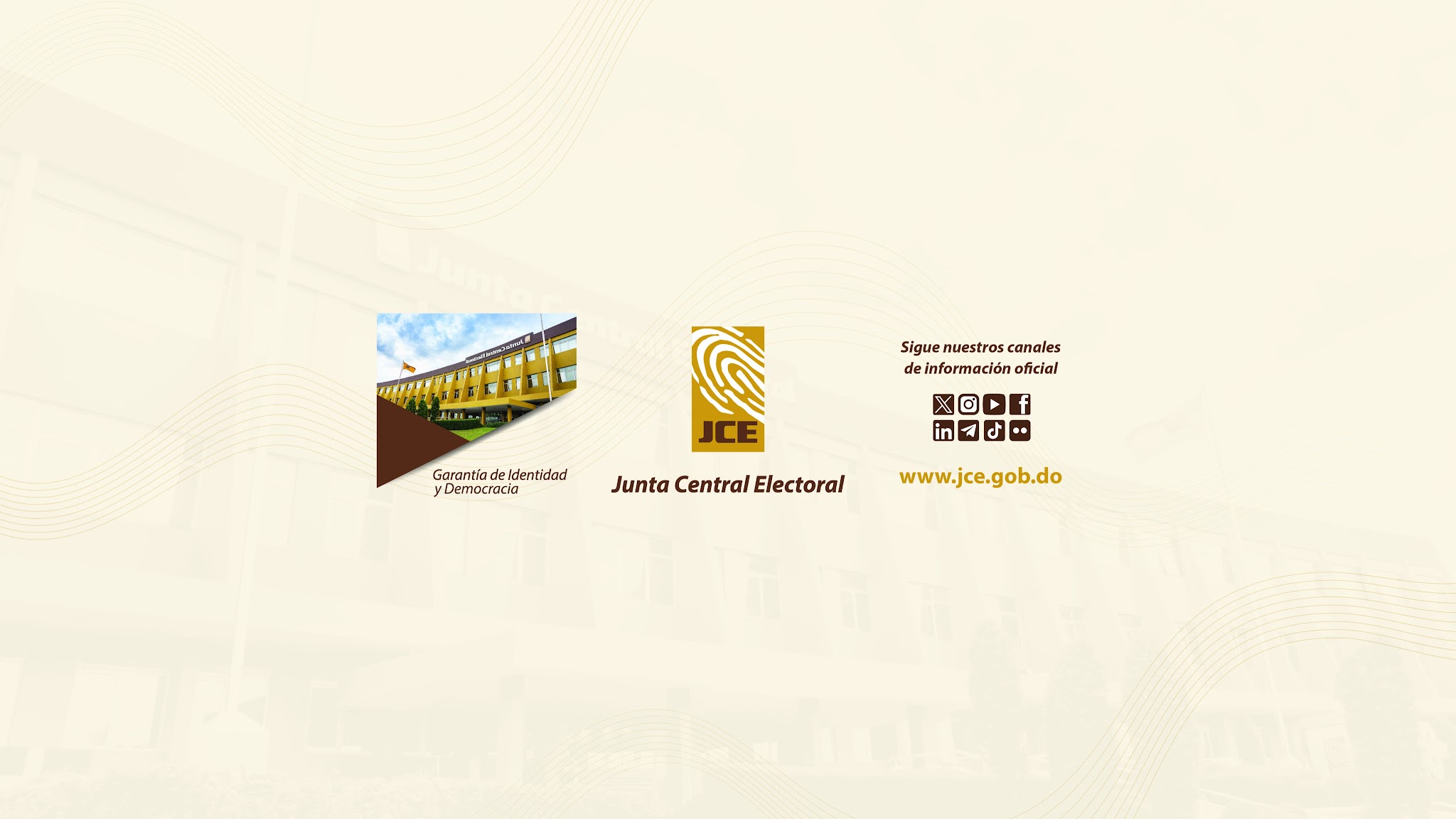  Junta Central Electoral (JCE) YouTube banner