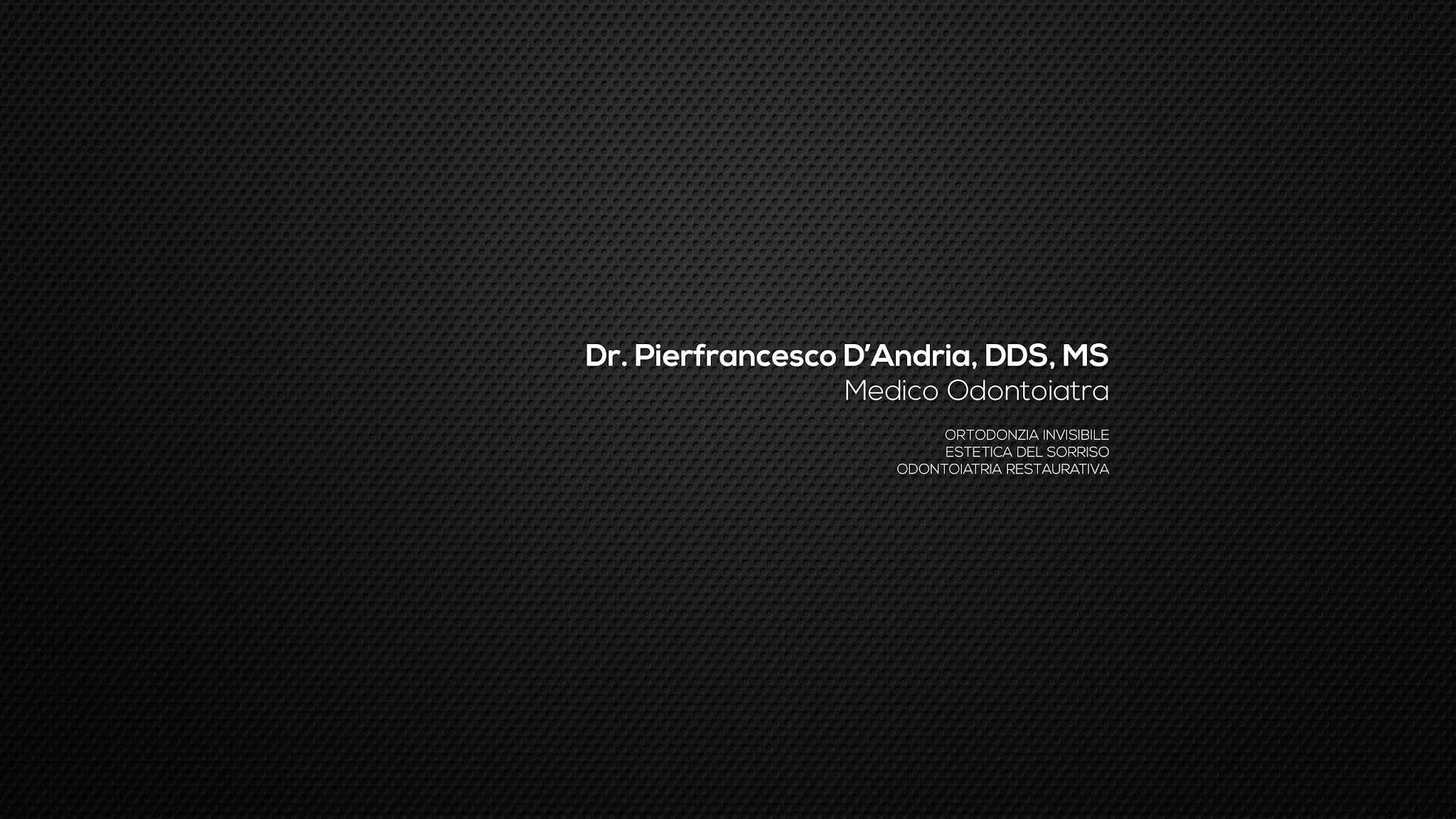 Pierfrancesco D'Andria YouTube banner
