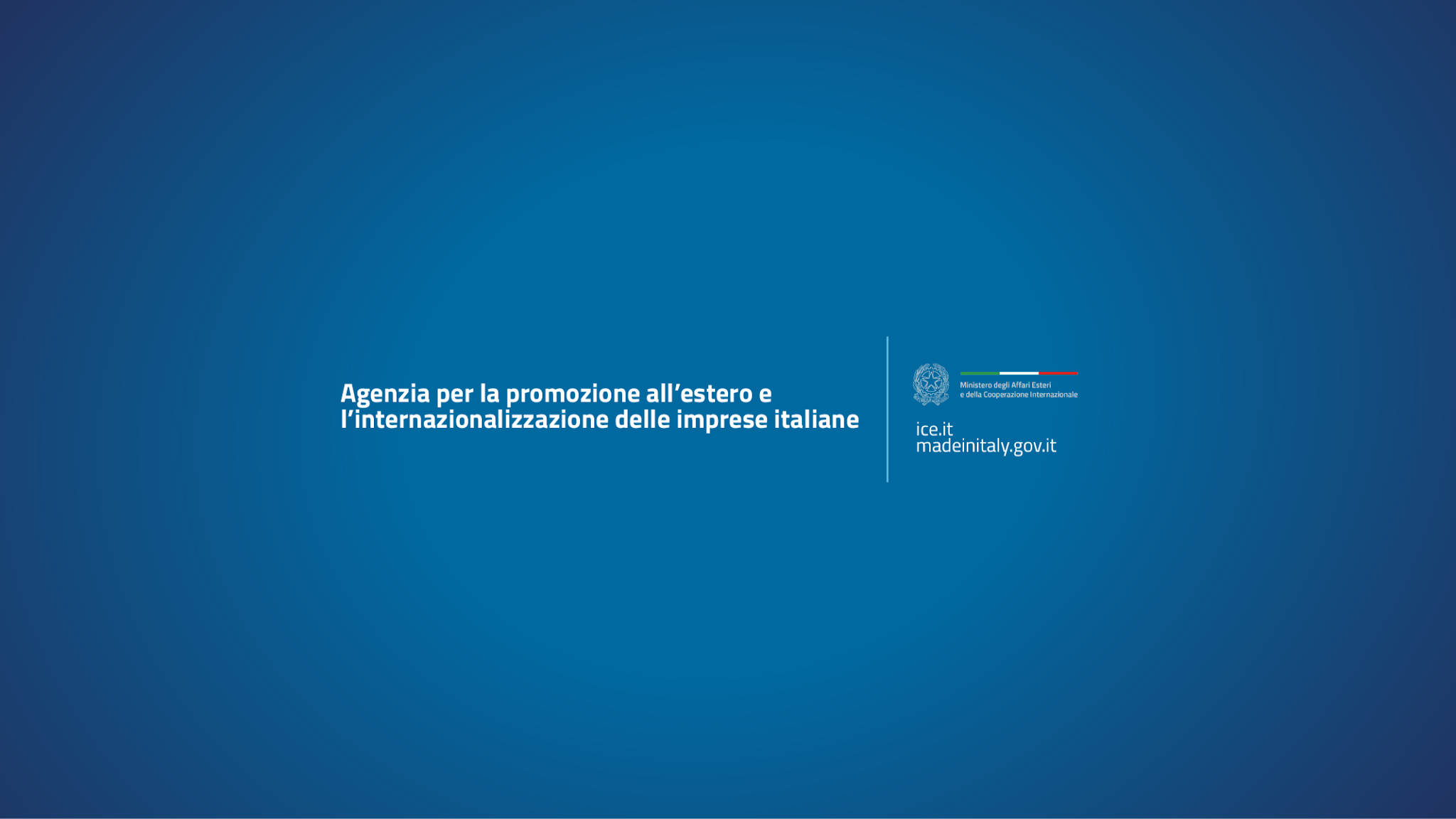 Italian Trade Agency YouTube banner