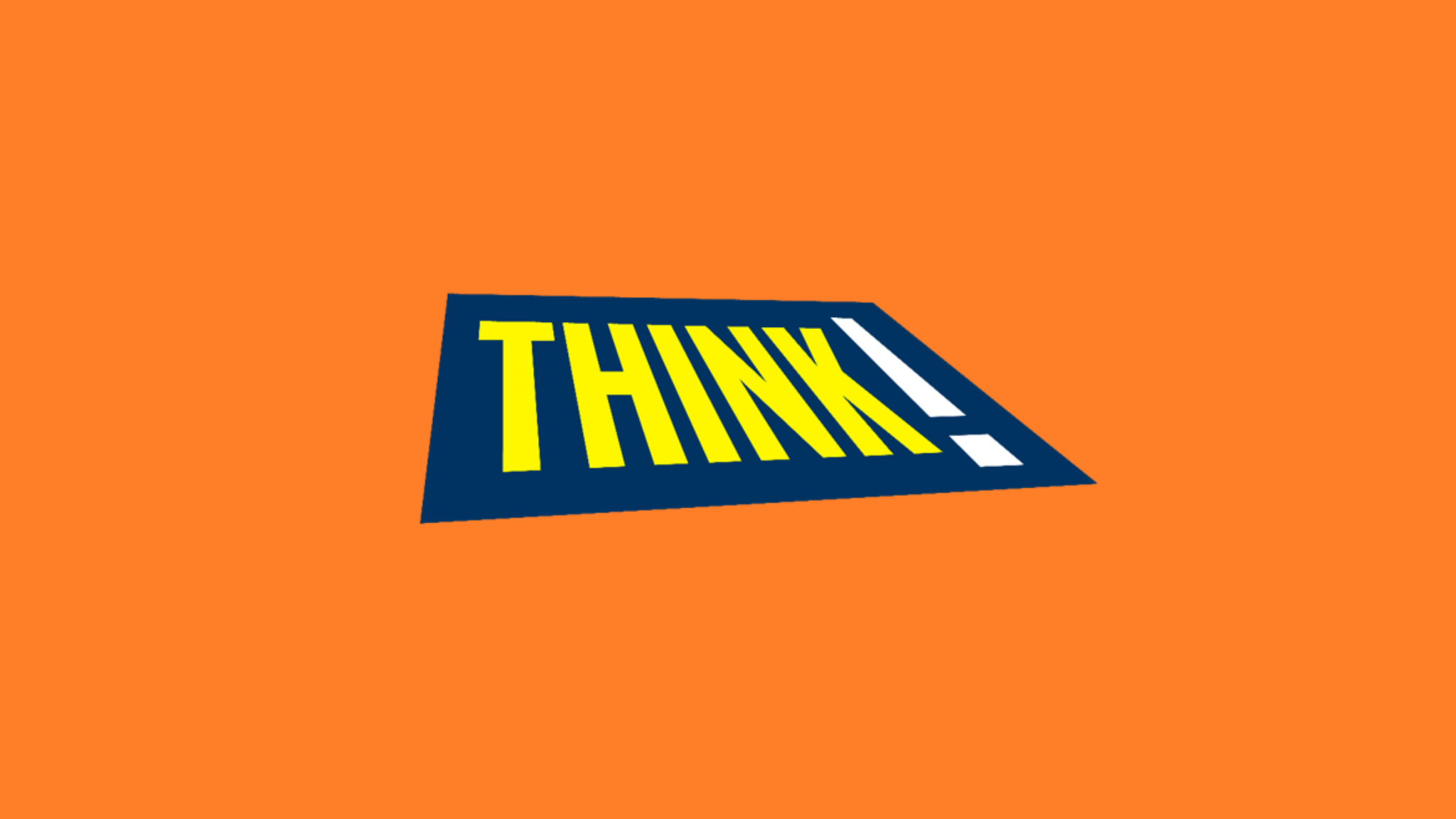 THINK! road safety YouTube banner