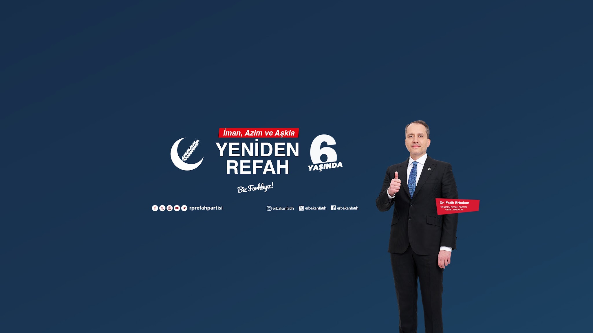 Yeniden Refah Partisi YouTube banner