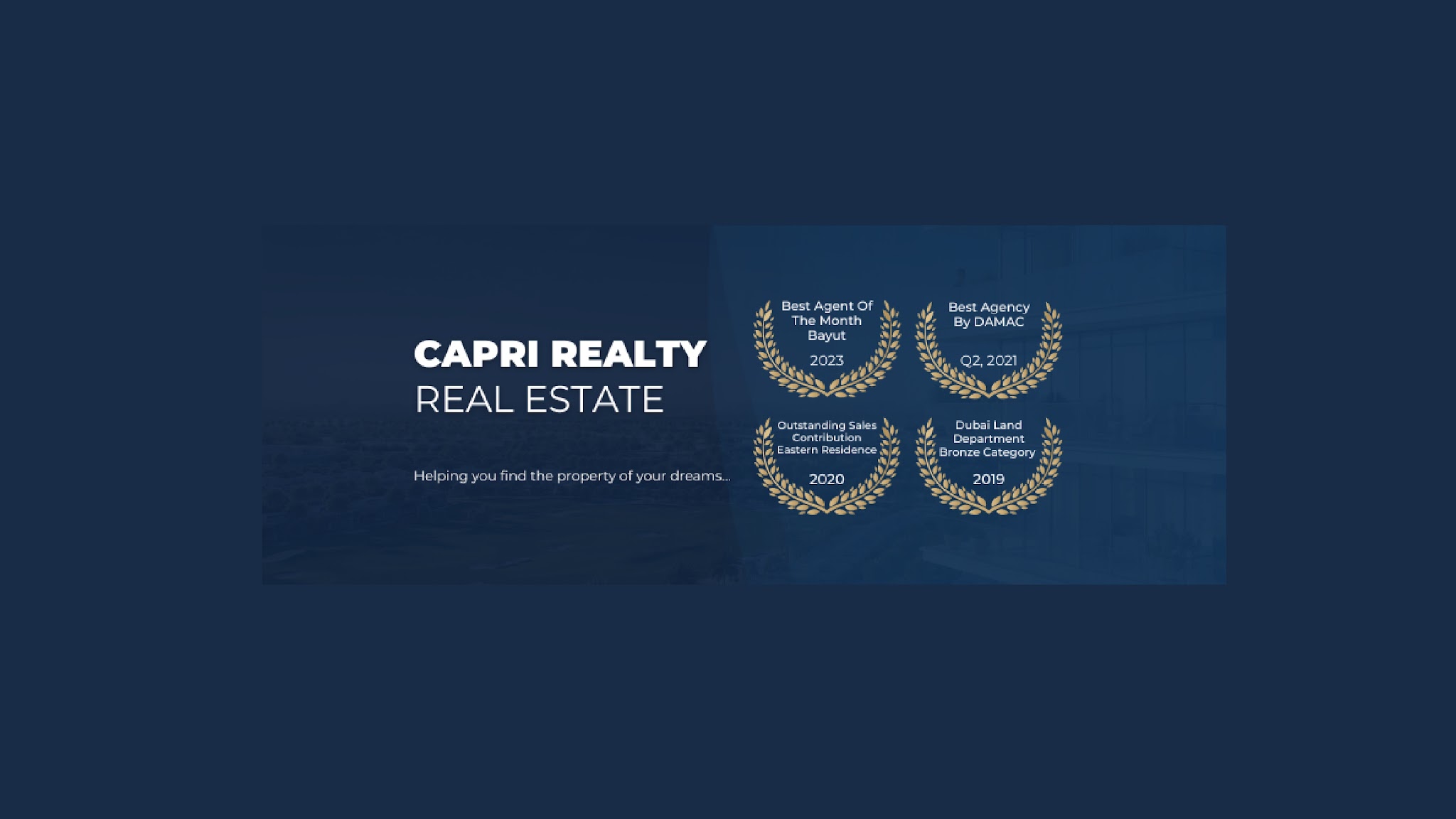 Capri Realty Real Estate YouTube banner