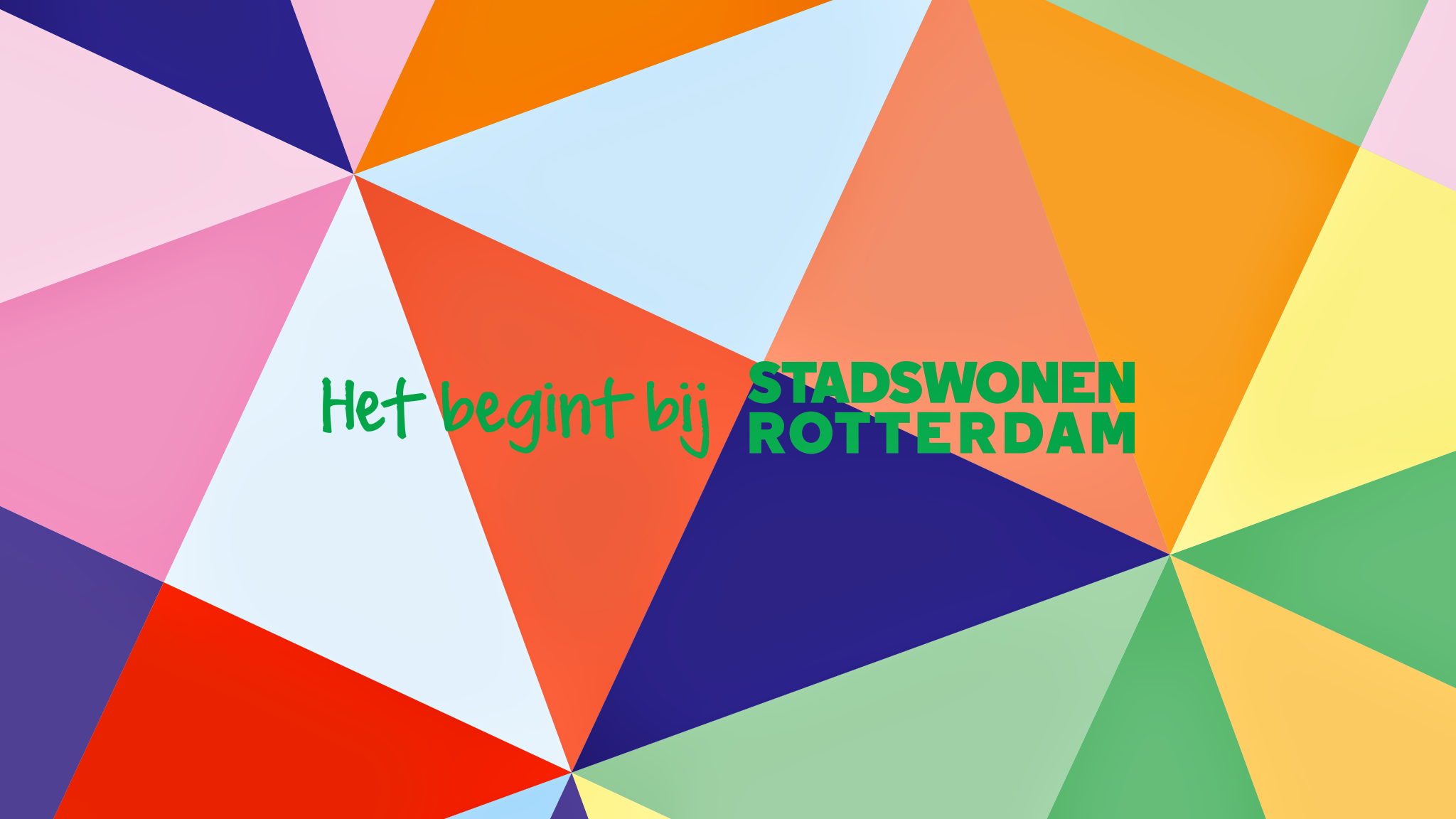 Stadswonen Rotterdam YouTube banner