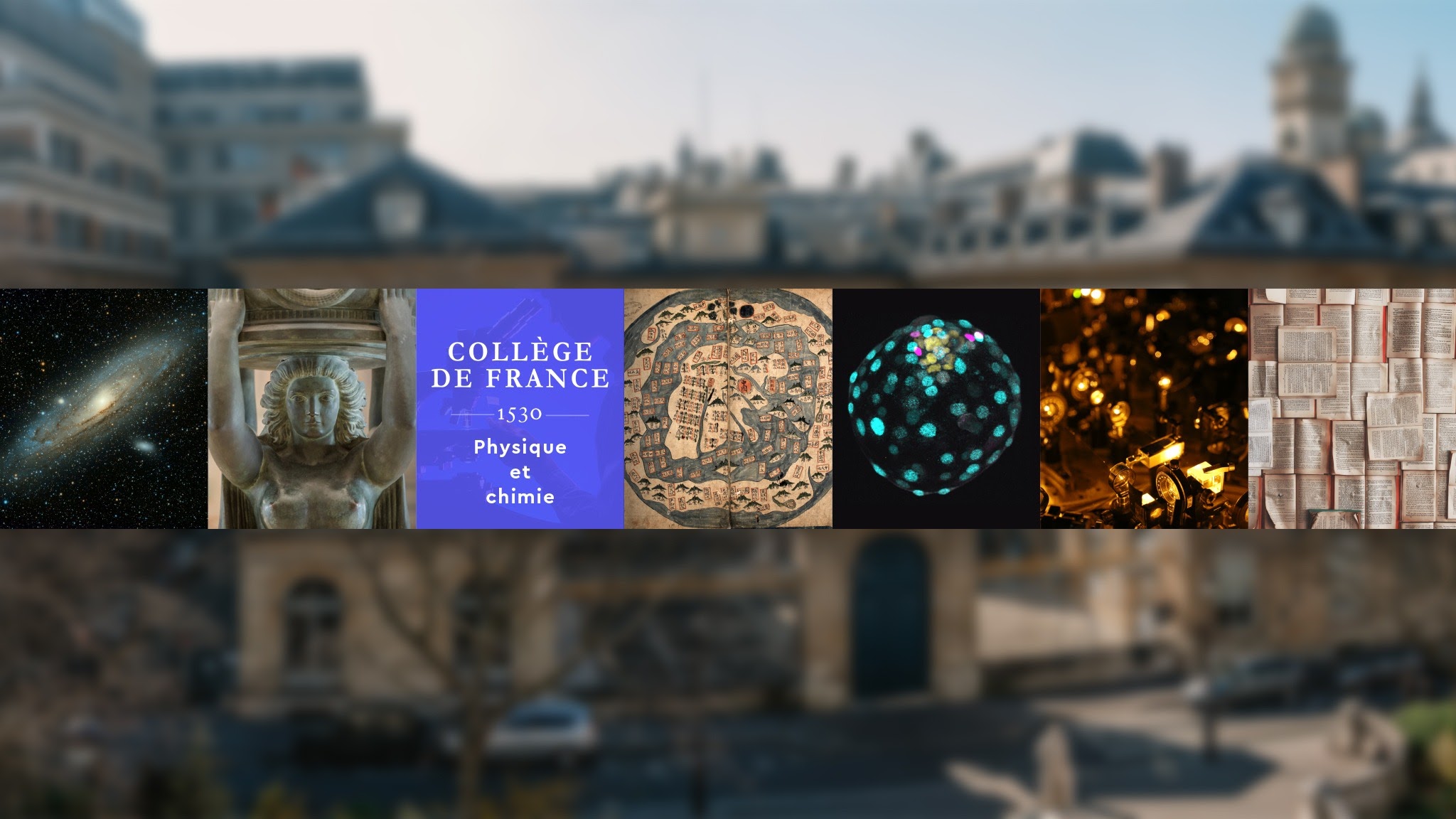 Physique et chimie - Collège de France YouTube banner